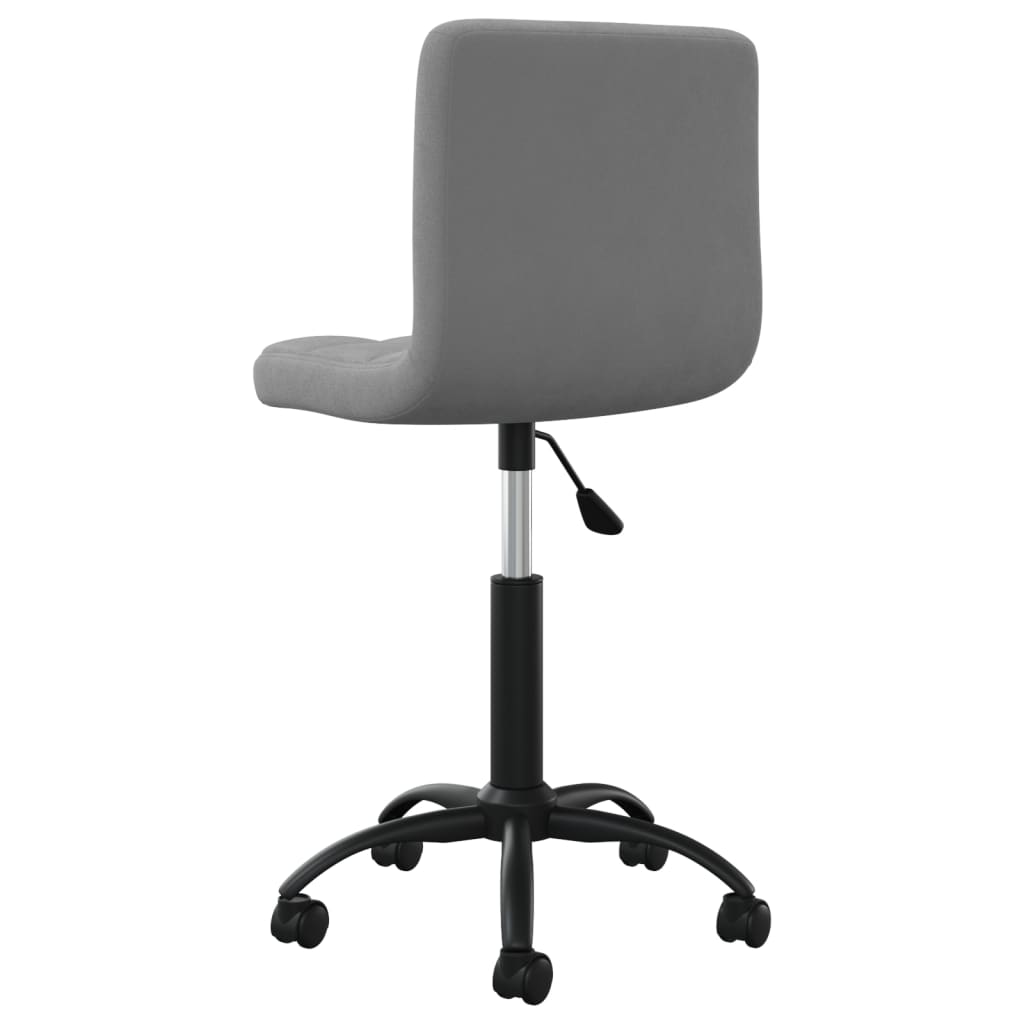 vidaXL Scaun de birou pivotant, gri închis, catifea vidaXL Scaun de birou pivotant, gri închis, catifea
