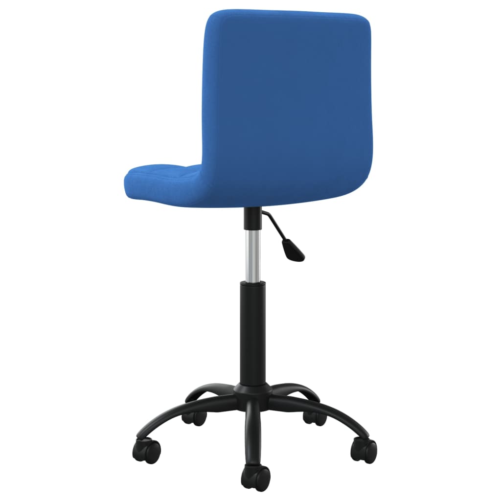 vidaXL Scaun de birou pivotant, albastru, catifea vidaXL Scaun de birou pivotant, albastru, catifea