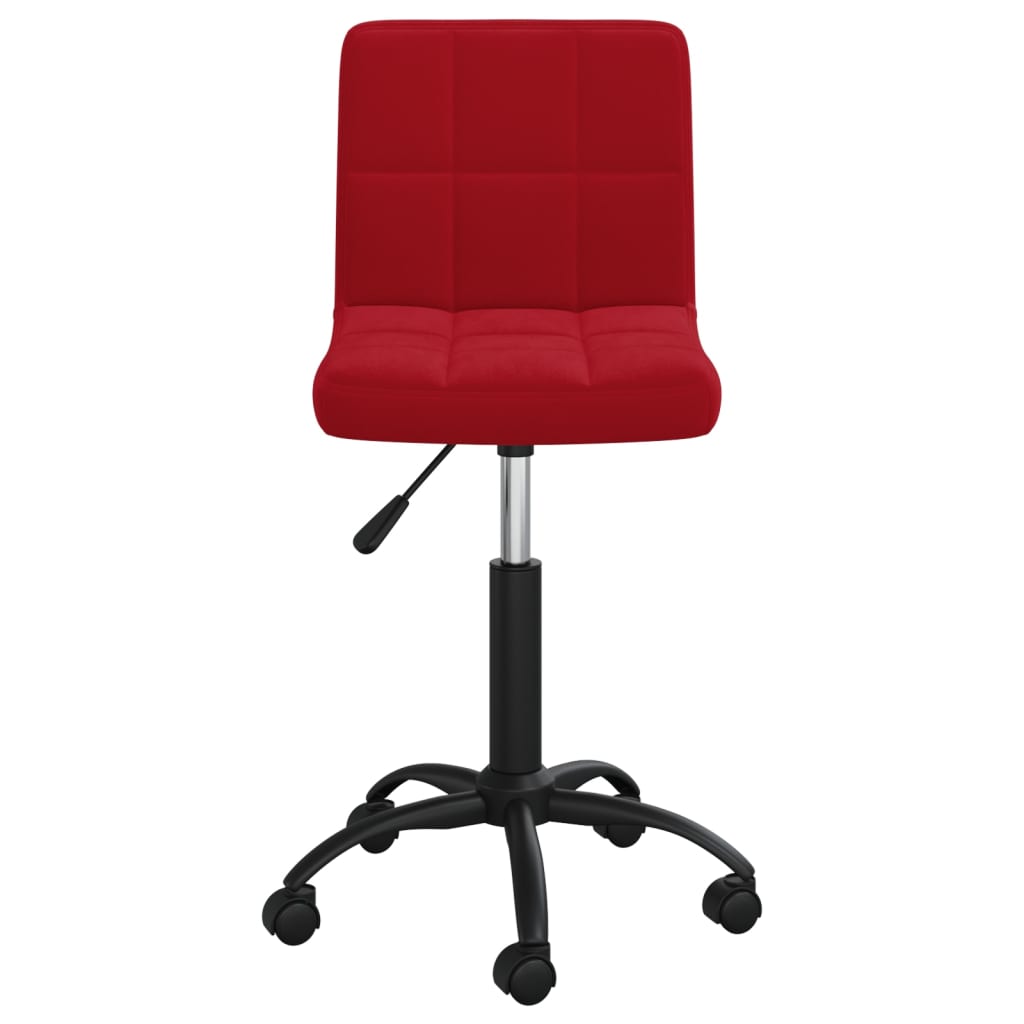 vidaXL Scaun de birou pivotant, roșu vin, catifea vidaXL Scaun de birou pivotant, roșu vin, catifea