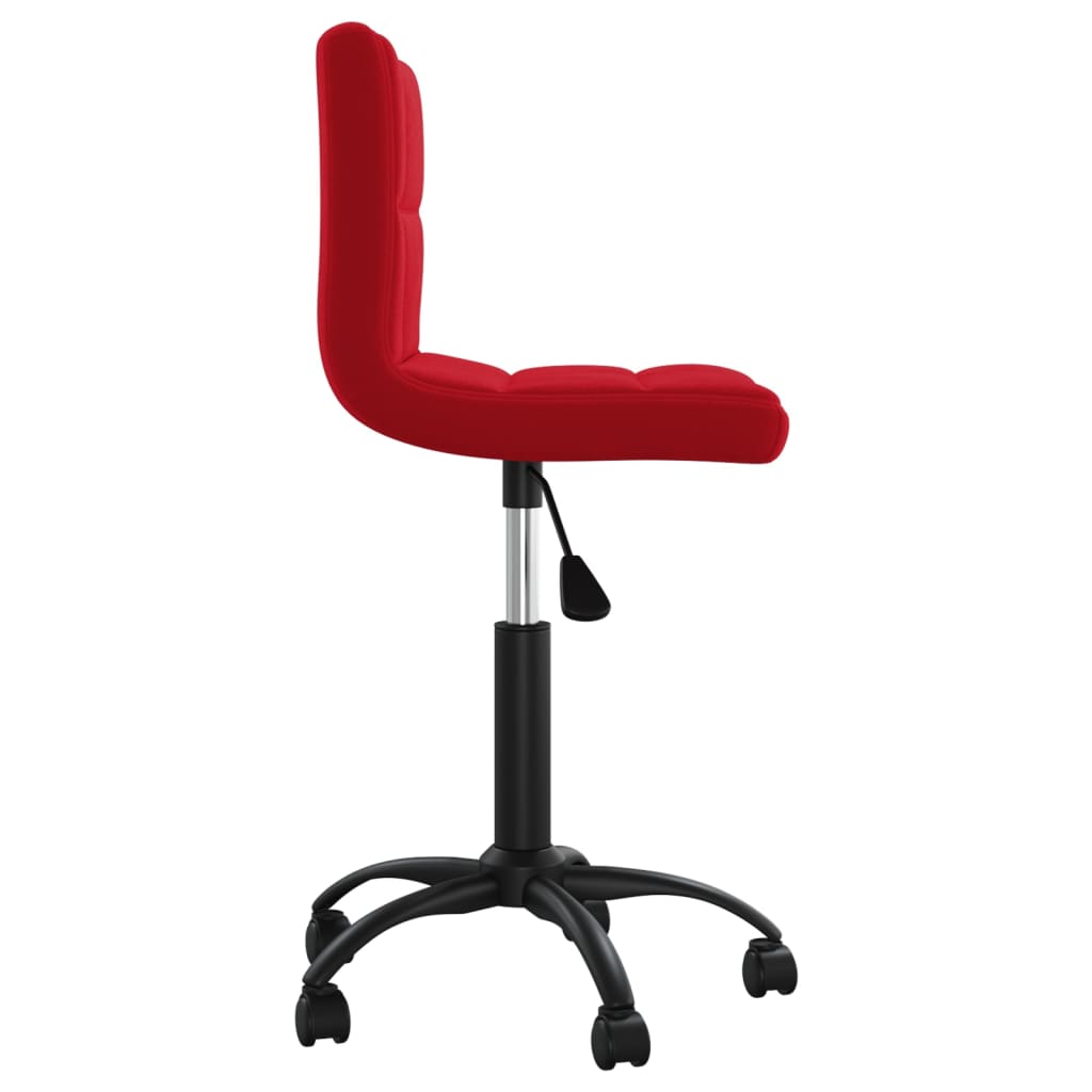 vidaXL Scaun de birou pivotant, roșu vin, catifea vidaXL Scaun de birou pivotant, roșu vin, catifea
