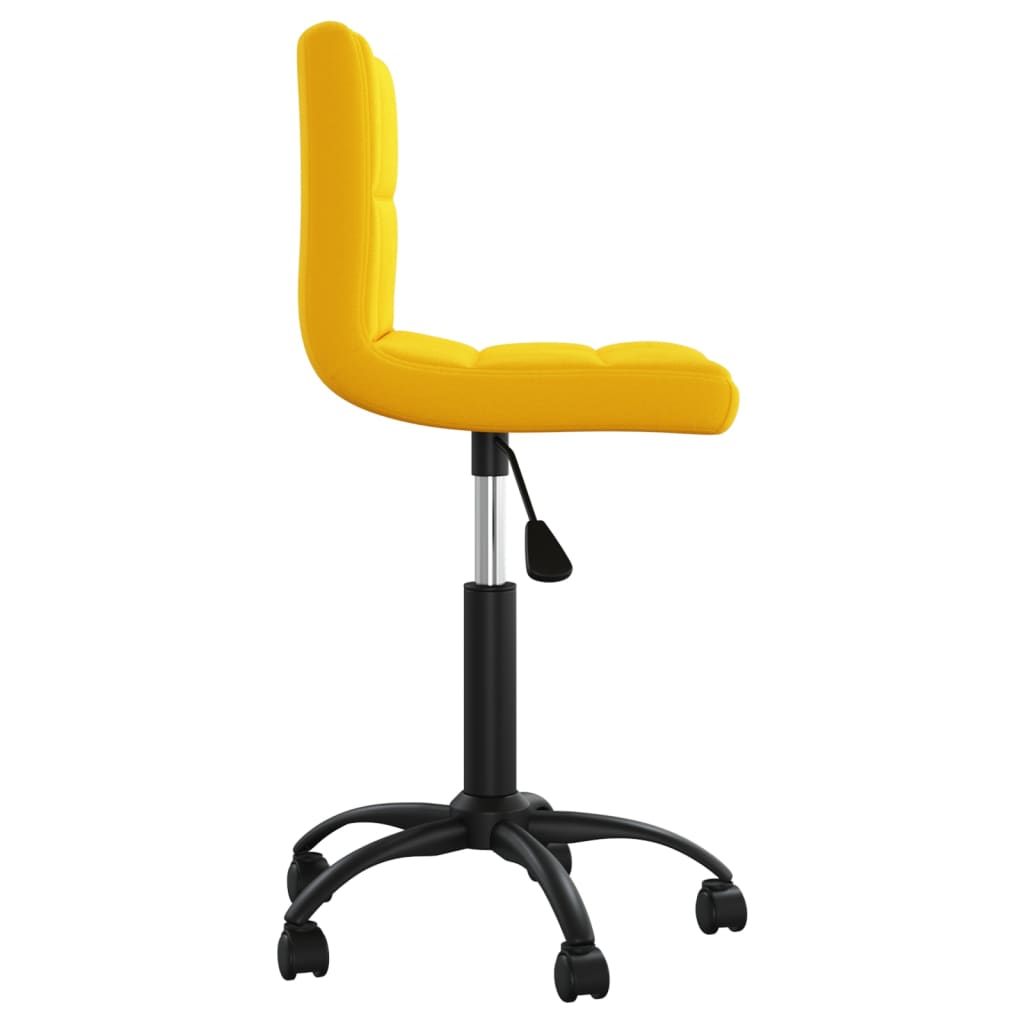 vidaXL Scaun de birou pivotant, galben muștar, catifea vidaXL Scaun de birou pivotant, galben muștar, catifea