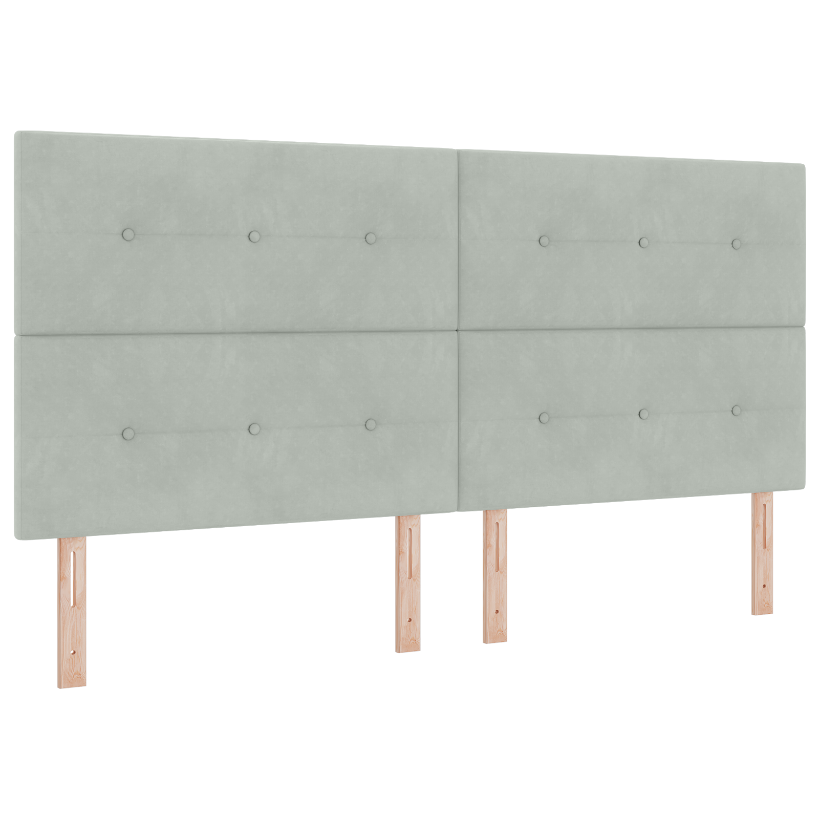 vidaXL Pat cu boxă spring LED și saltea Gri deschis 200 x 200 cm
