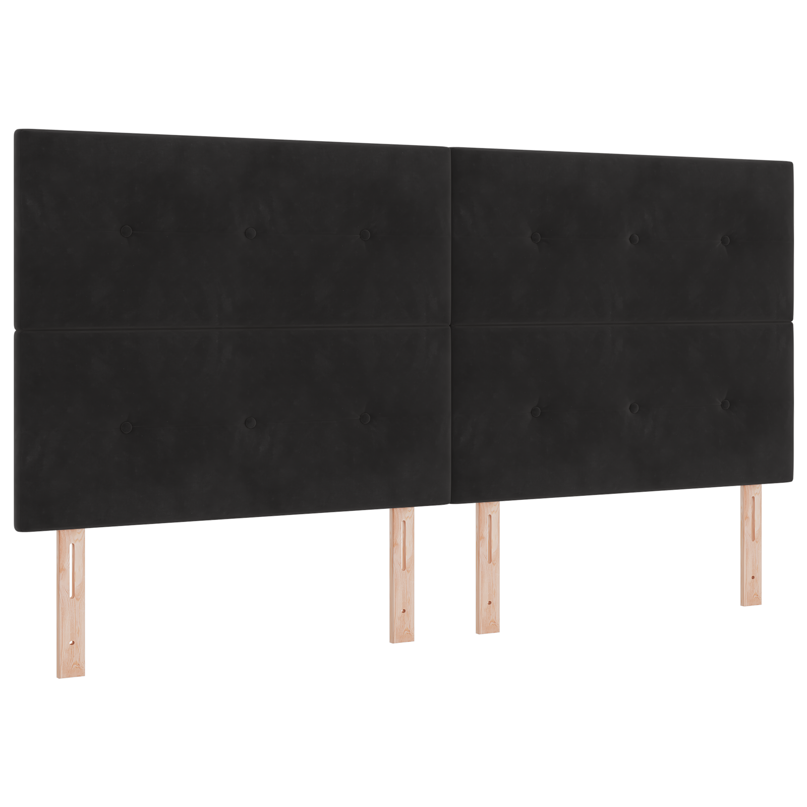 vidaXL Pat cu boxă spring LED și saltea Negru 200 x 200 cm Catifea