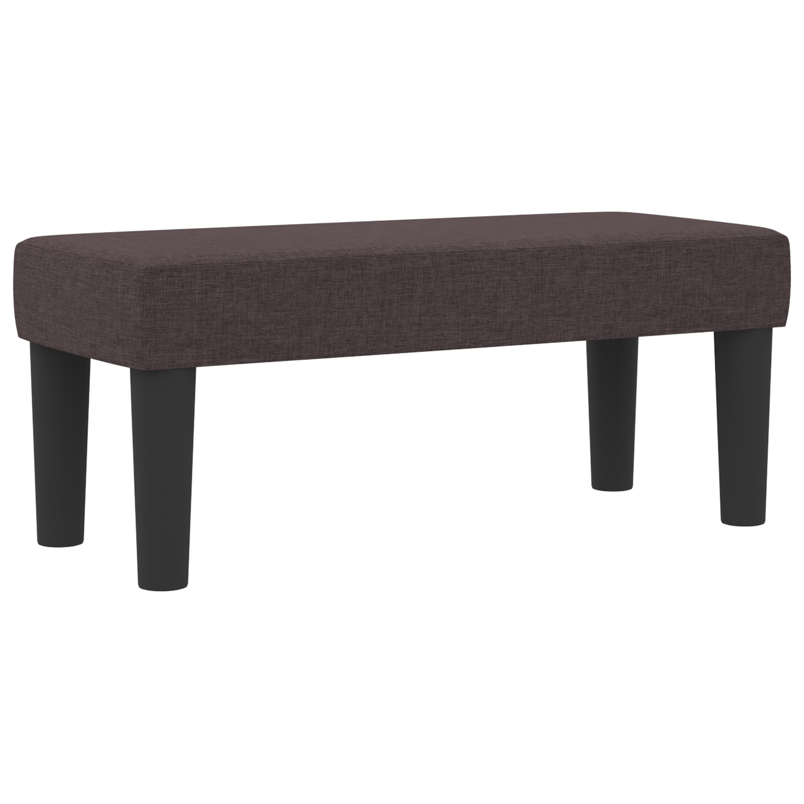 vidaXL Pat cu arcuri cu saltea Maro închis 90 x 190 cm țesătură vidaXL Pat cu arcuri cu saltea Maro închis 90 x 190 cm țesătură