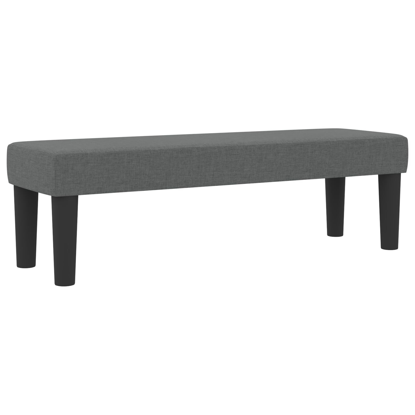 vidaXL Pat cu arcuri cu saltea Gri închis 200 x 200 cm țesătură vidaXL Pat cu arcuri cu saltea Gri închis 200 x 200 cm țesătură