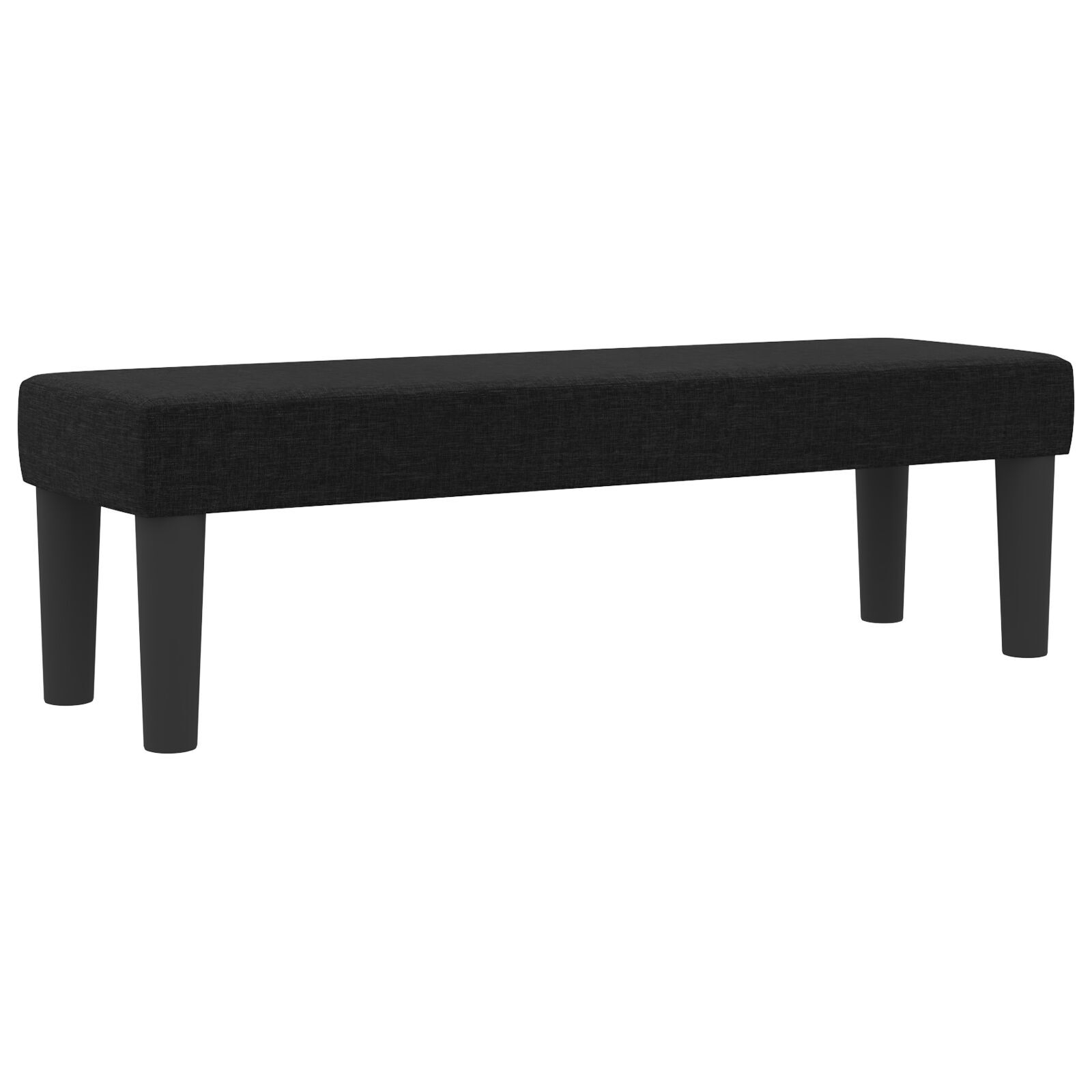 vidaXL Pat cu arcuri cu saltea Negru 200 x 200 cm țesătură vidaXL Pat cu arcuri cu saltea Negru 200 x 200 cm țesătură