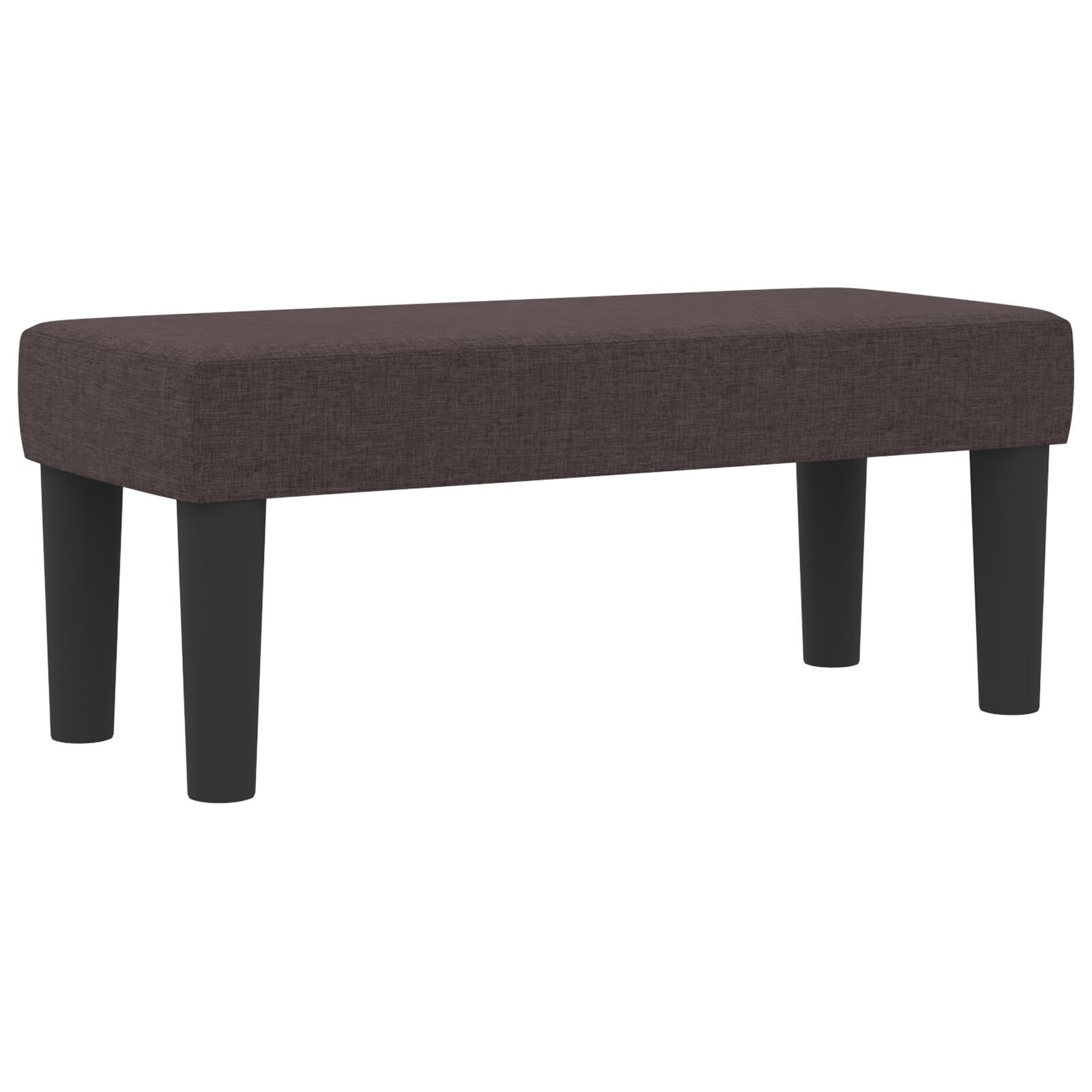 vidaXL Pat cu arcuri cu saltea Maro închis 90 x 200 cm țesătură vidaXL Pat cu arcuri cu saltea Maro închis 90 x 200 cm țesătură