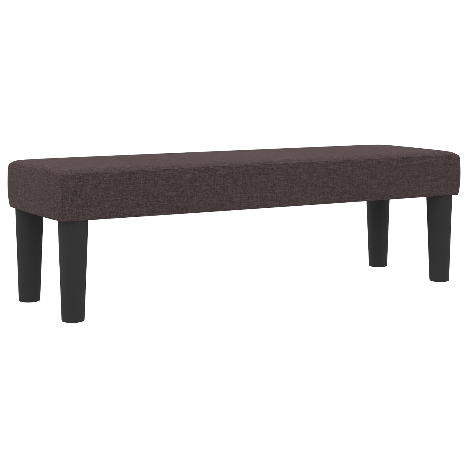 vidaXL Pat cu arcuri cu saltea Maro închis 120 x 200 cm țesătură vidaXL Pat cu arcuri cu saltea Maro închis 120 x 200 cm țesătură