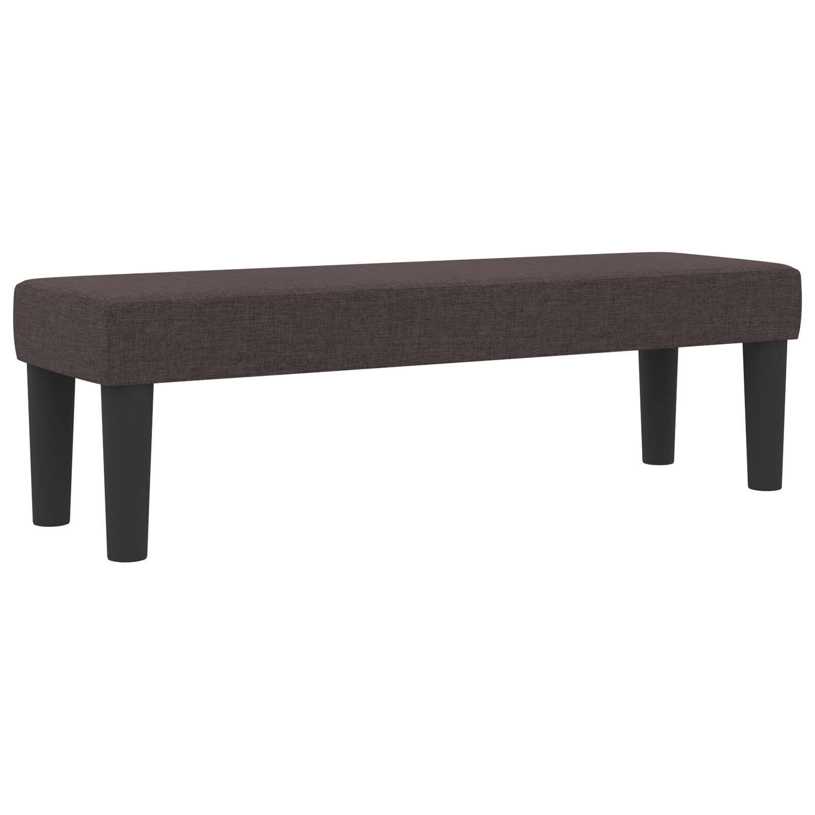 vidaXL Pat cu arcuri cu saltea Maro închis 180 x 200 cm țesătură vidaXL Pat cu arcuri cu saltea Maro închis 180 x 200 cm țesătură