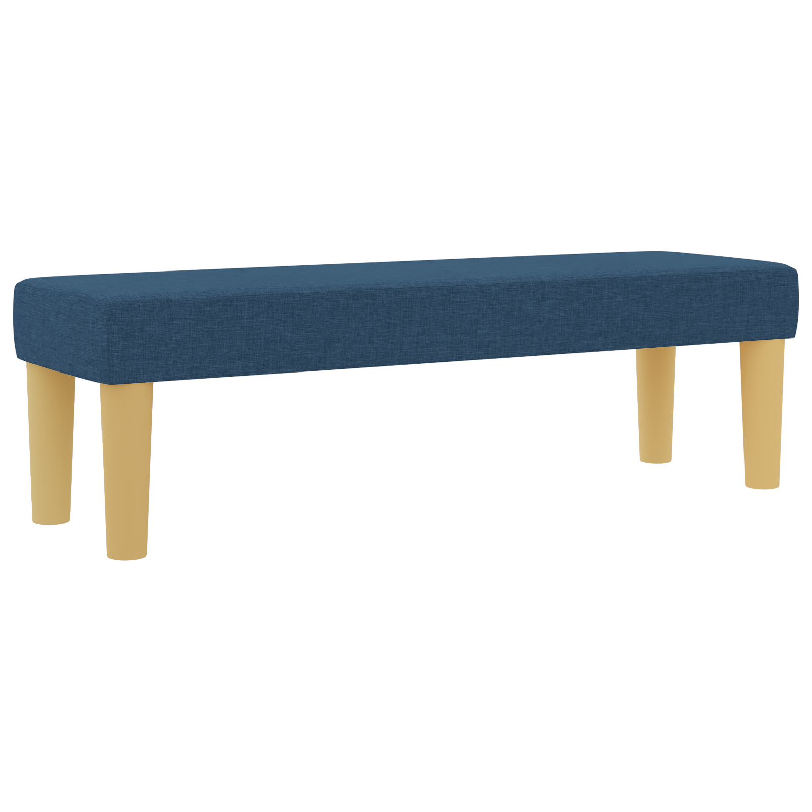 Pat cu somieră vidaXL cu saltea și băncuță Albastru 200x200 cm Material Pat cu somieră vidaXL cu saltea și băncuță Albastru 200x200 cm Material