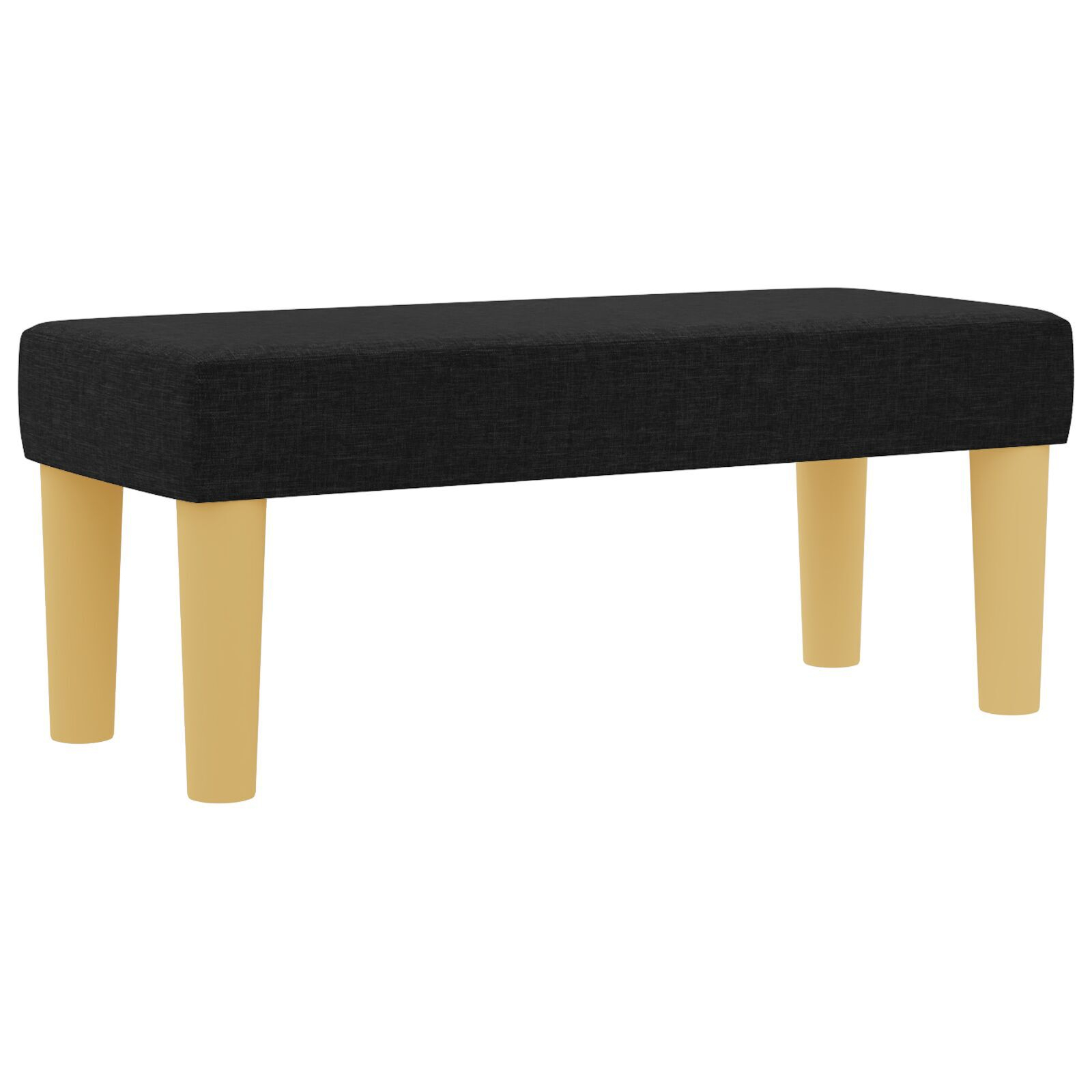 Pat box spring vidaXL cu saltea și bencă Negru 100x200 cm Țesătură Pat box spring vidaXL cu saltea și bencă Negru 100x200 cm Țesătură