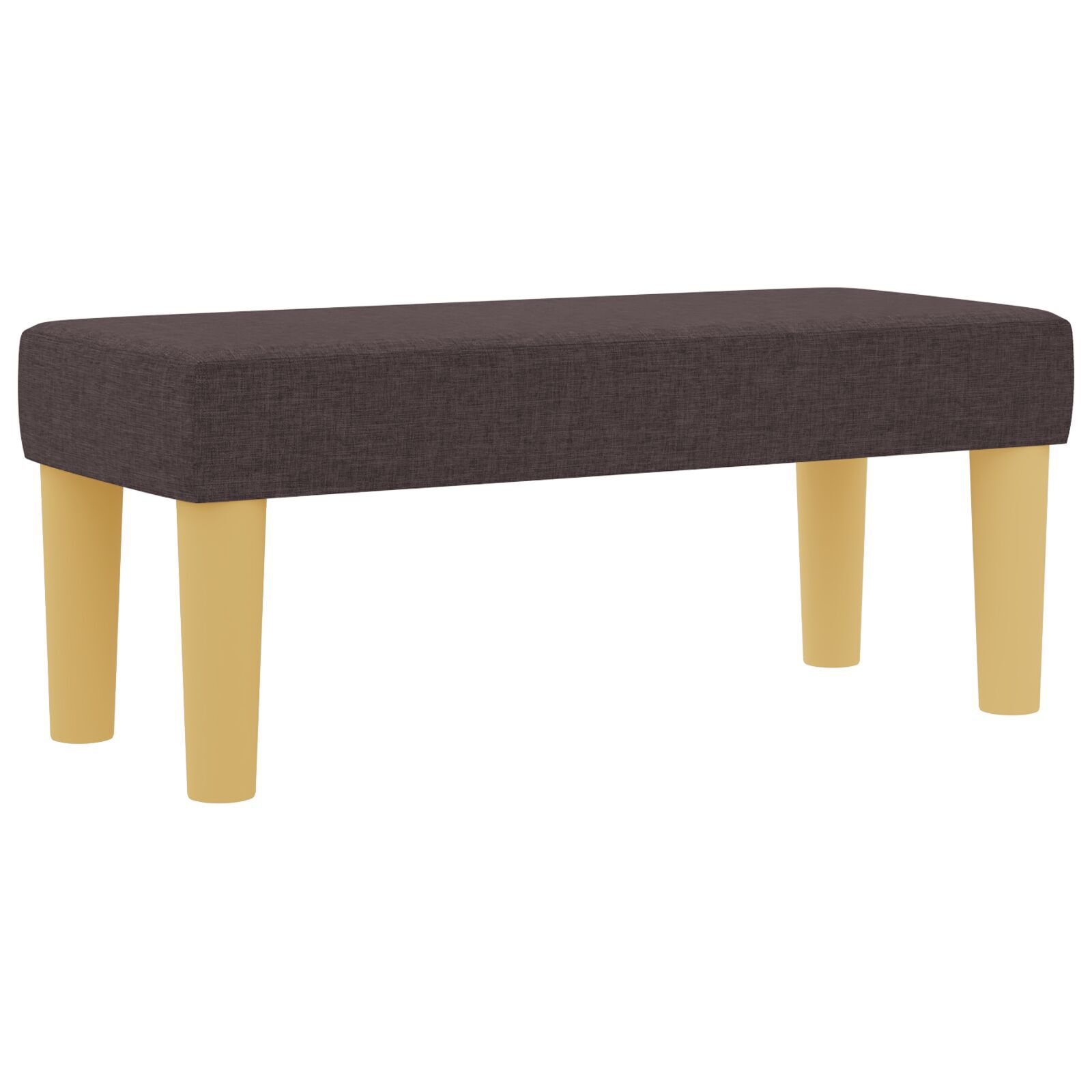 Pat Box Spring vidaXL cu saltea și bancă Maro închis 100x200 cm din țesătură Pat Box Spring vidaXL cu saltea și bancă Maro închis 100x200 cm din țesătură