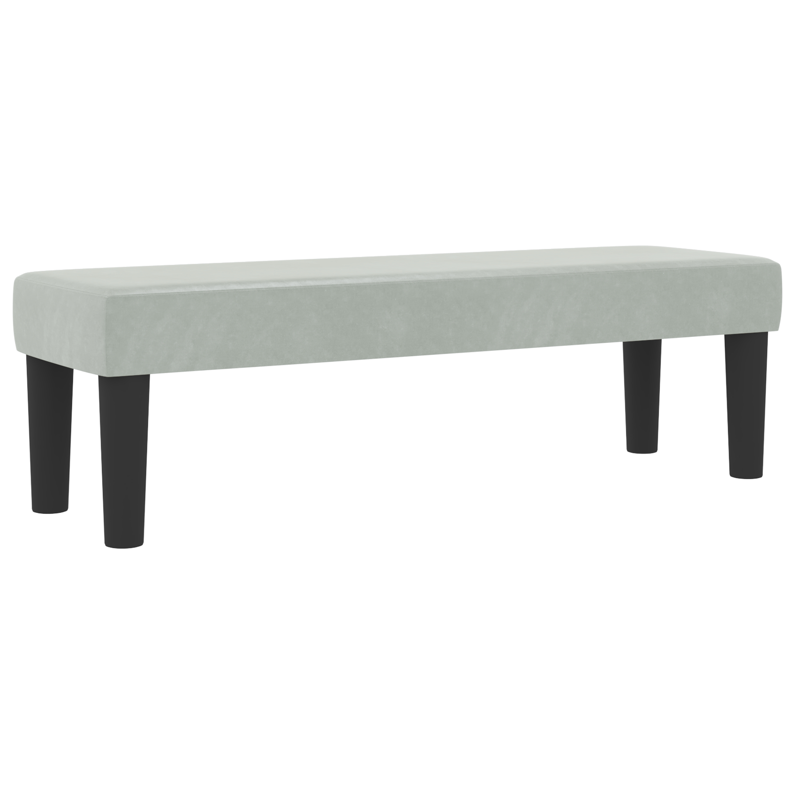 vidaXL Pat cu arcuri cu saltea Gri deschis 140 x 190 cm Catifea
