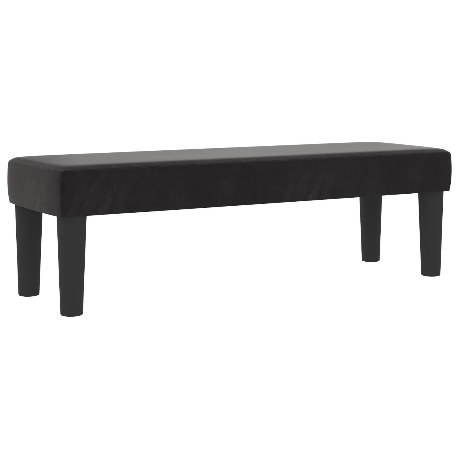 vidaXL Pat cu arcuri cu saltea cu headboard Negru 180 x 200 cm Catifea