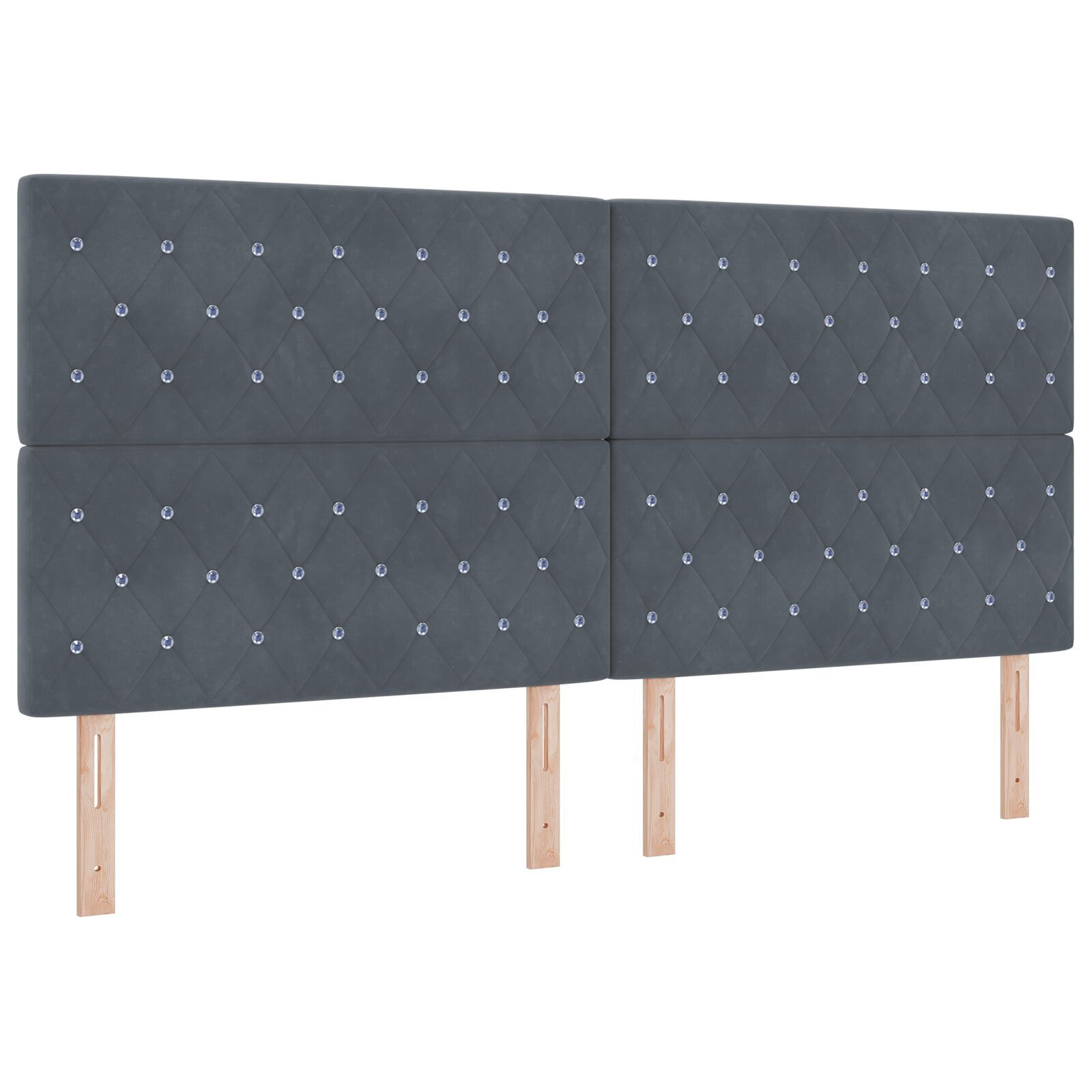vidaXL Pat cu arcuri cu saltea Gri închis 200 x 200 cm Catifea vidaXL Pat cu arcuri cu saltea Gri închis 200 x 200 cm Catifea