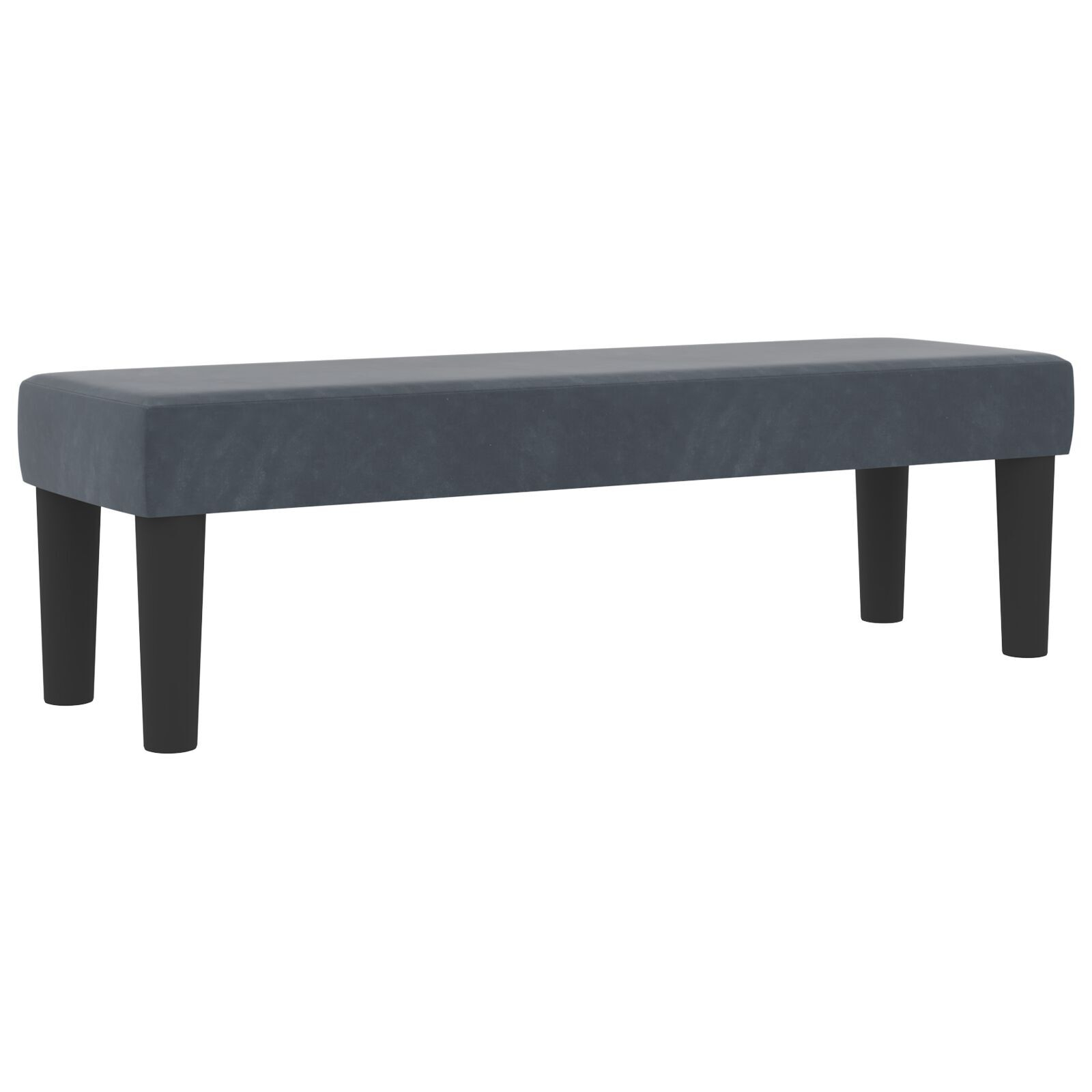 vidaXL Pat cu arcuri cu saltea Gri închis 140 x 190 cm Catifea