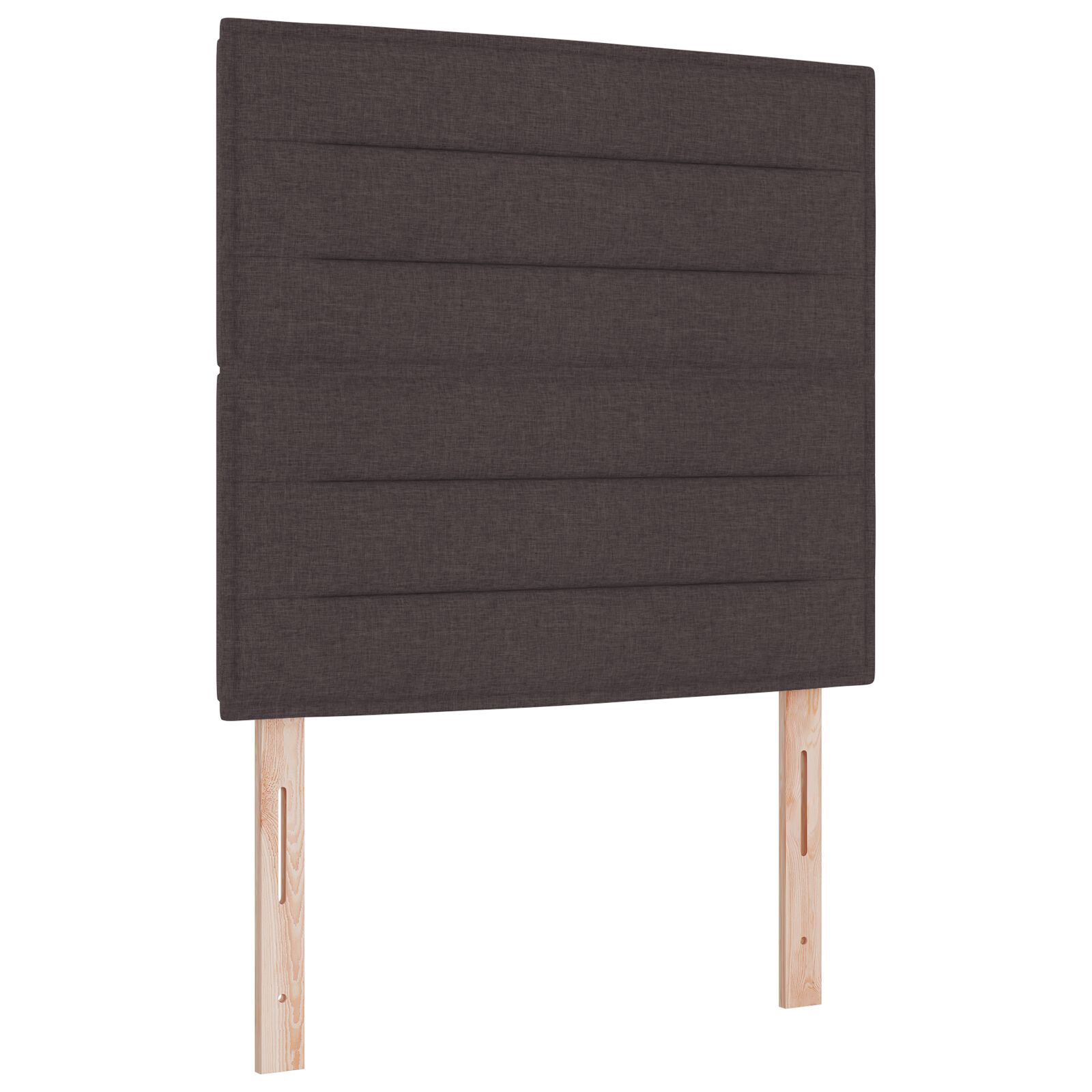 vidaXL Cadru de pat cu headboard Maro închis 90 x 190 cm țesătură