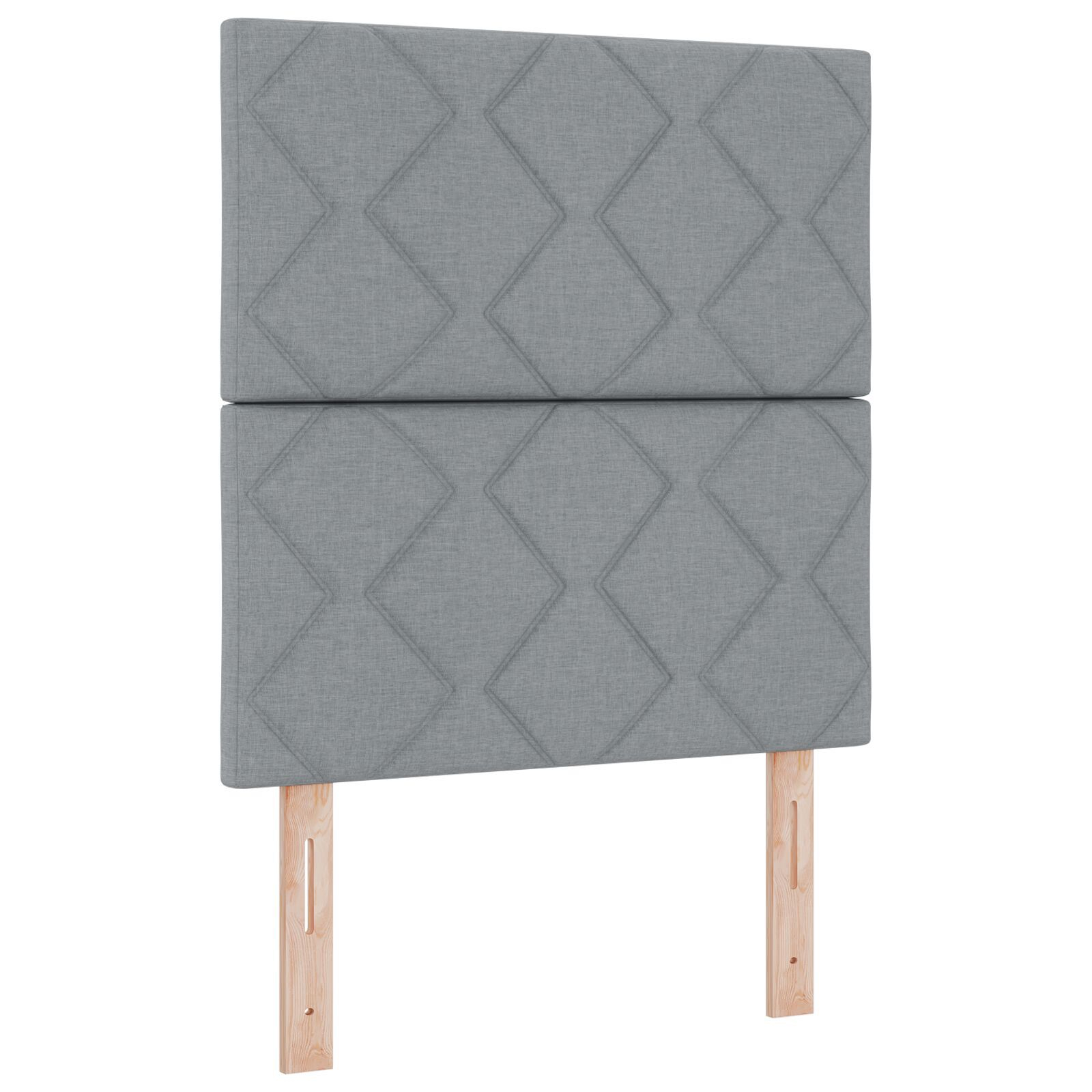 vidaXL Cadru de pat cu headboard Gri deschis 80 x 200 cm țesătură vidaXL Cadru de pat cu headboard Gri deschis 80 x 200 cm țesătură