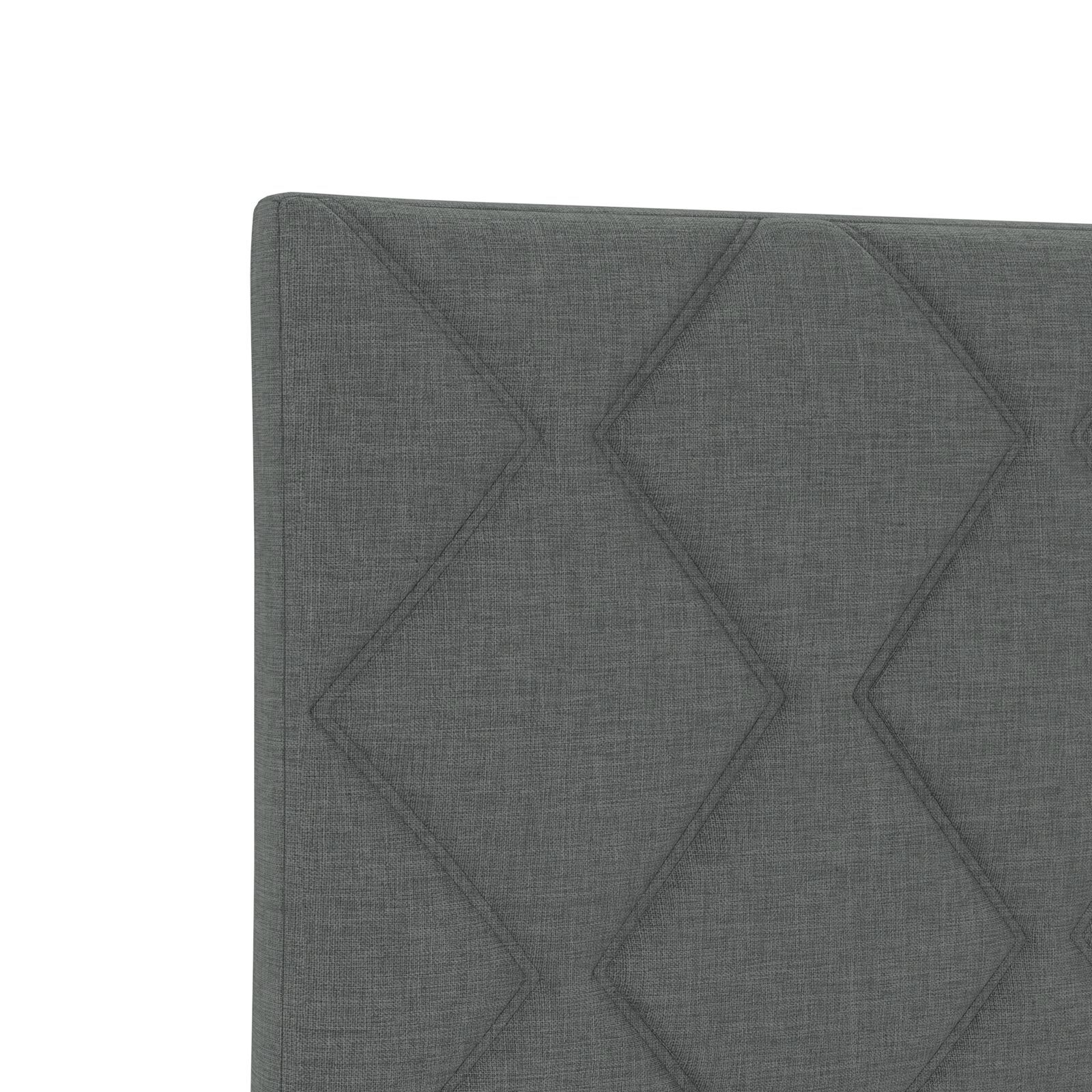 vidaXL Cadru de pat cu headboard Gri închis 80 x 200 cm țesătură vidaXL Cadru de pat cu headboard Gri închis 80 x 200 cm țesătură