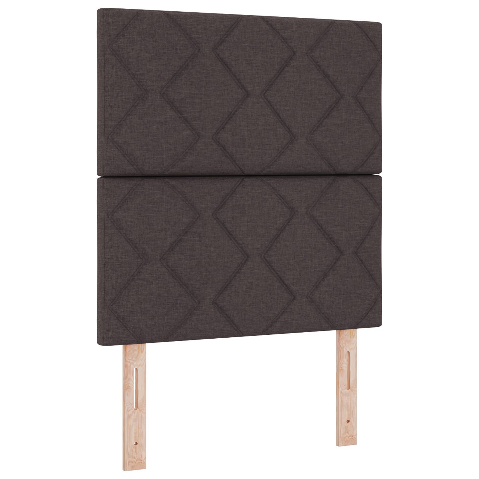 vidaXL Cadru de pat cu headboard Maro închis 80 x 200 cm țesătură