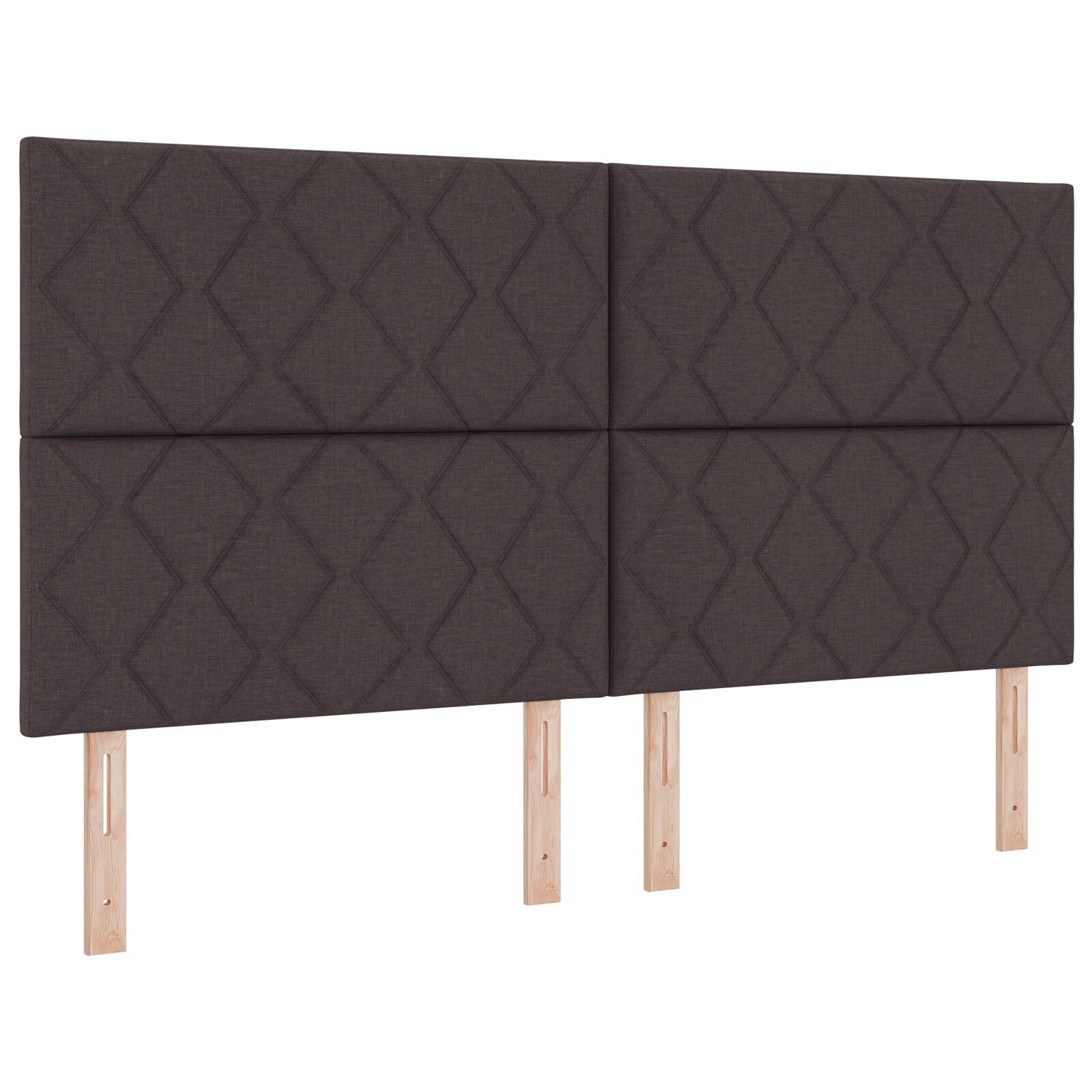 Cadru de pat vidaXL Maro Întunecat 180x200 cm Textil Cadru de pat vidaXL Maro Întunecat 180x200 cm Textil