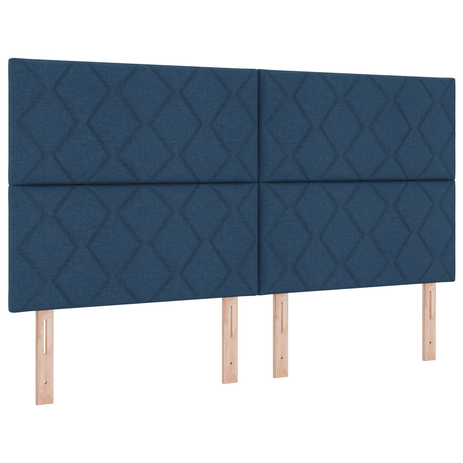 Cadru de pat vidaXL Albastru 180x200 cm Țesătură Cadru de pat vidaXL Albastru 180x200 cm Țesătură