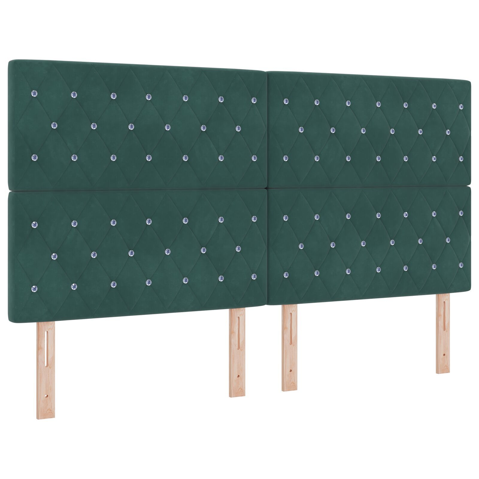 vidaXL Cadru de pat cu headboard Verde închis 180 x 200 cm Catifea vidaXL Cadru de pat cu headboard Verde închis 180 x 200 cm Catifea