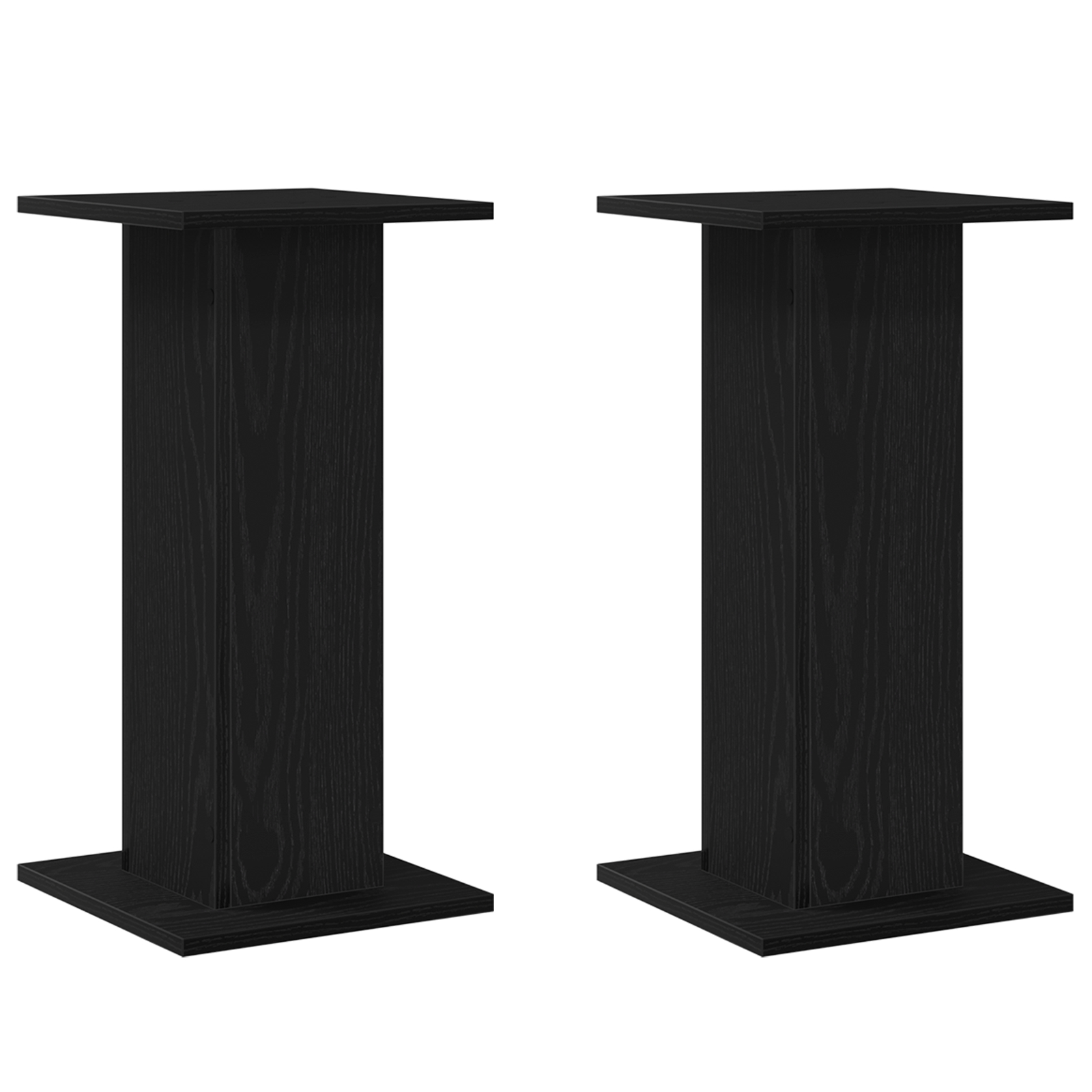 vidaXL Suporturi pentru difuzoare - 2 bucăți, Stejar negru, 30 x 30 x 60 cm, Lemn prelucrat. vidaXL Suporturi pentru difuzoare - 2 bucăți, Stejar negru, 30 x 30 x 60 cm, Lemn prelucrat.