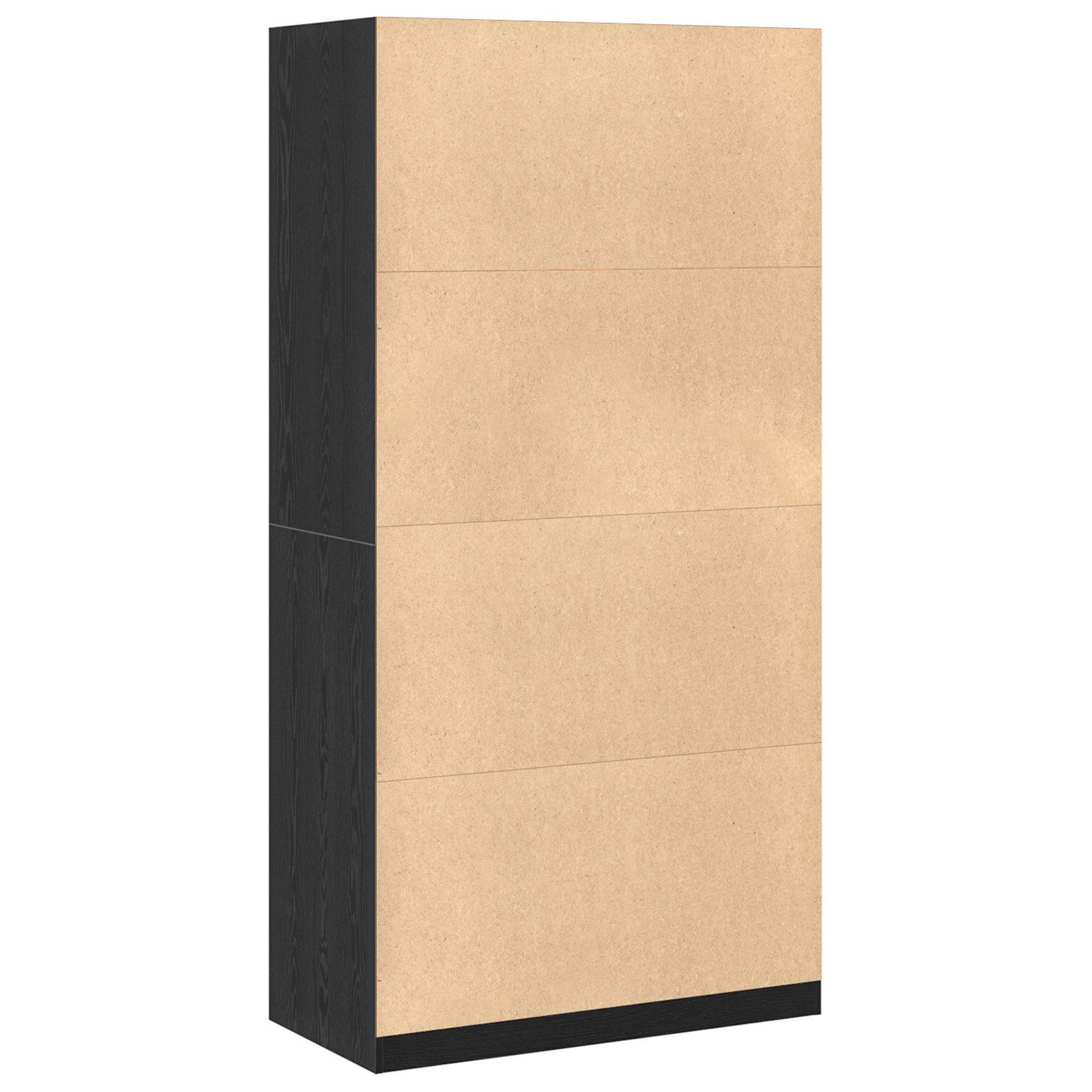 vidaXL Dulap Negru din Stejar - 100 x 50 x 200 cm, din lemn prelucrat vidaXL Dulap Negru din Stejar - 100 x 50 x 200 cm, din lemn prelucrat