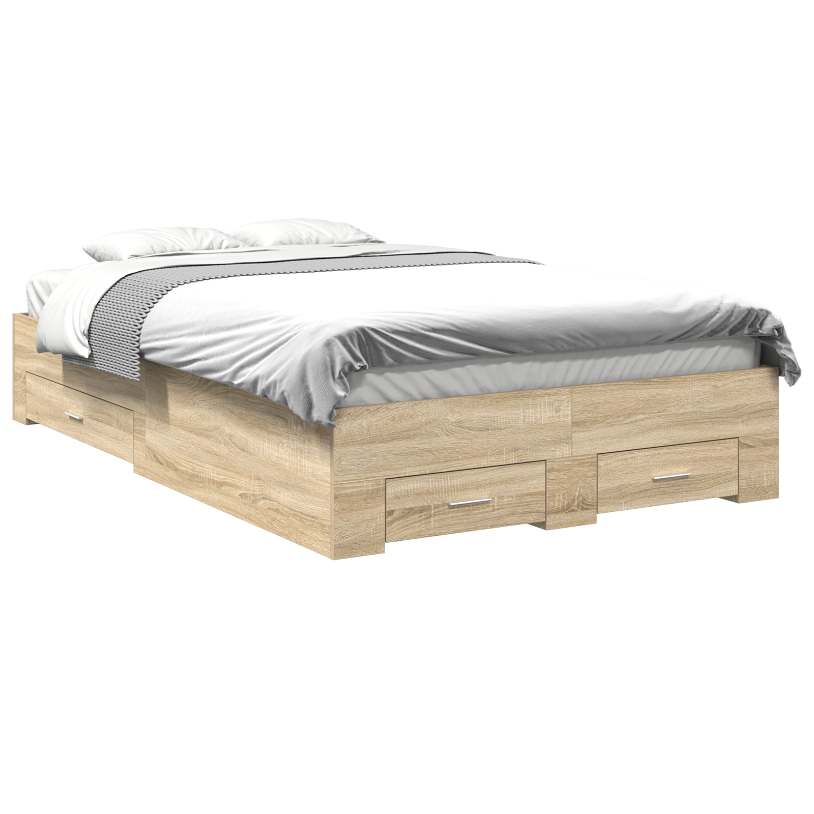 vidaXL Cadru de pat Maro 120 x 190 cm Lemn compozit vidaXL Cadru de pat Maro 120 x 190 cm Lemn compozit