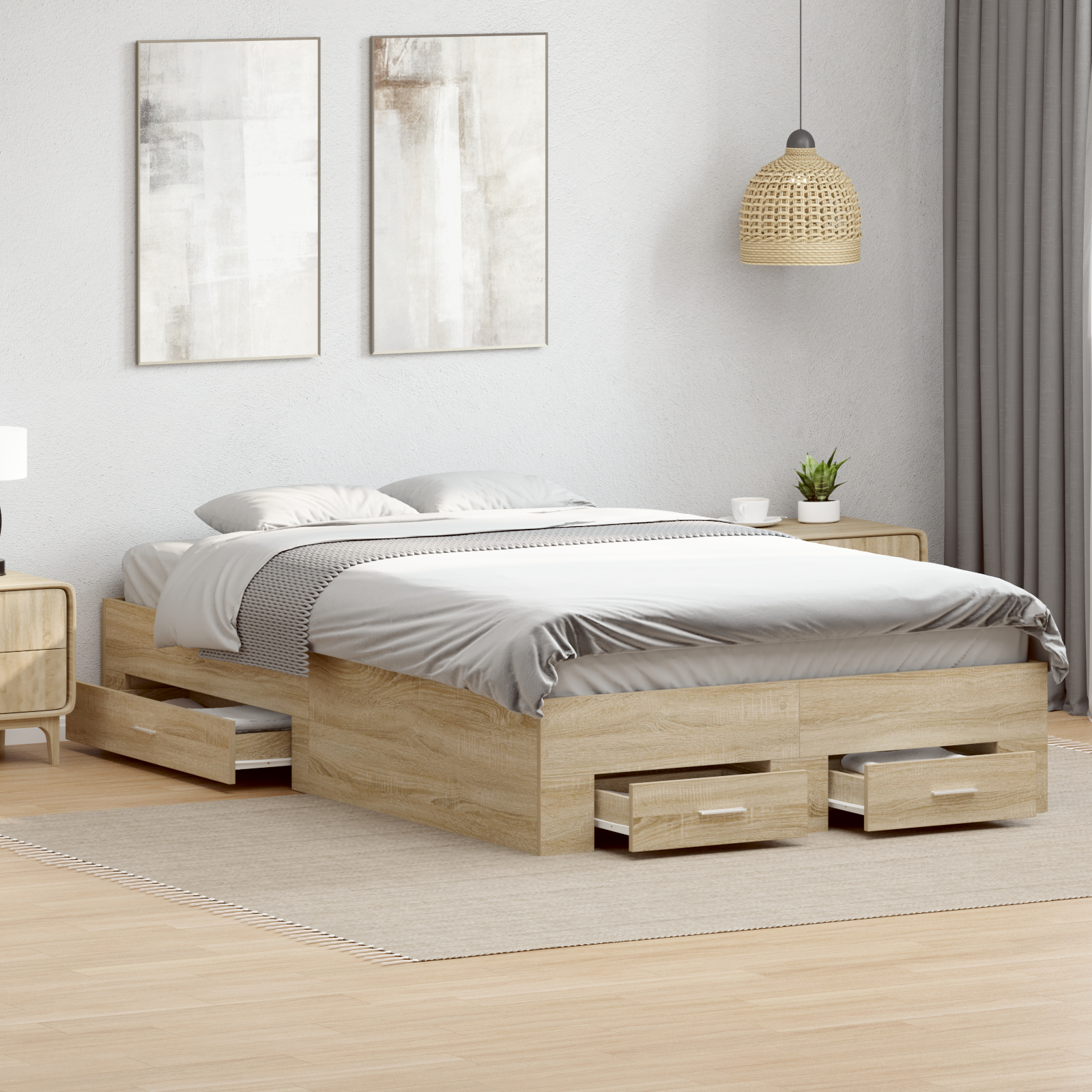 vidaXL Cadru de pat Maro 120 x 190 cm Lemn compozit vidaXL Cadru de pat Maro 120 x 190 cm Lemn compozit