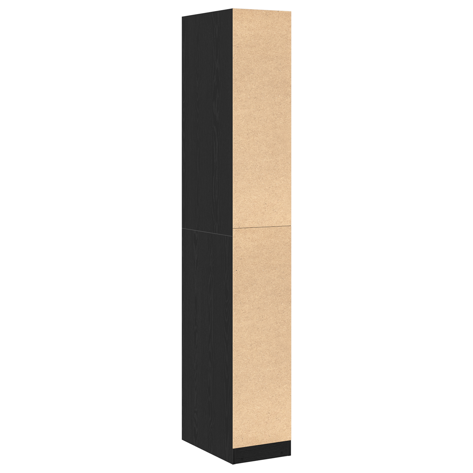 vidaXL Dulap Negru din Stejar - 30 x 50 x 200 cm, din lemn ingineresc. vidaXL Dulap Negru din Stejar - 30 x 50 x 200 cm, din lemn ingineresc.