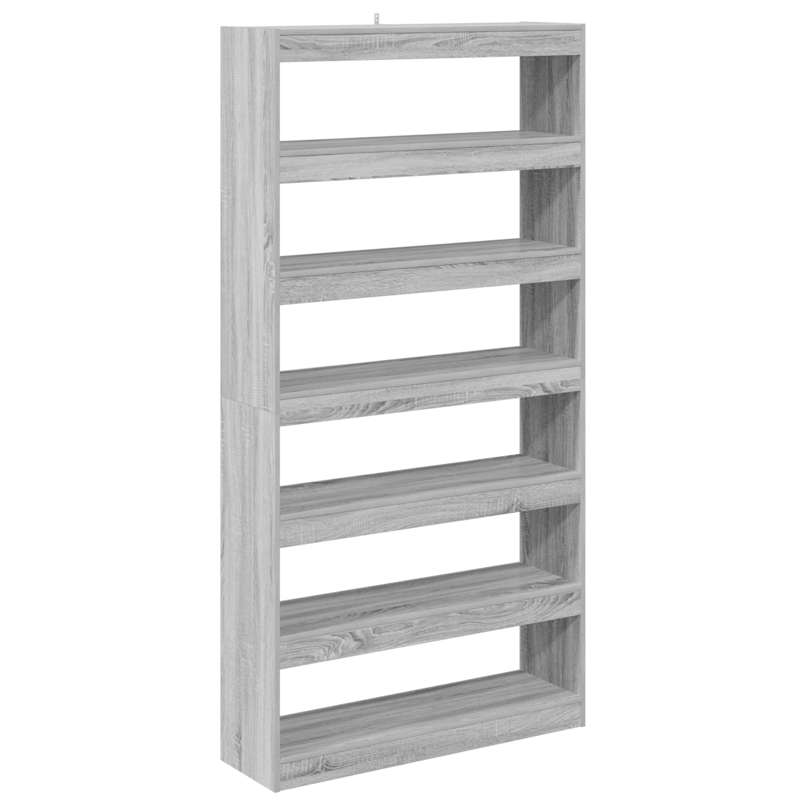 vidaXL Raft de cărți/Separator pentru cameră Negru Stejar 100x30x198 cm Lemn prelucrat vidaXL Raft de cărți/Separator pentru cameră Negru Stejar 100x30x198 cm Lemn prelucrat