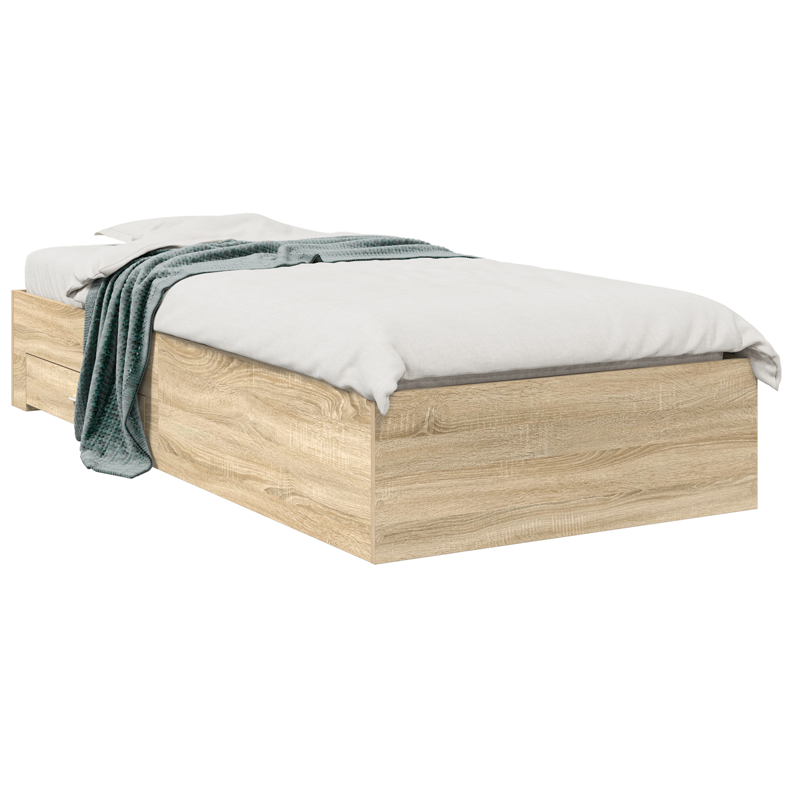 vidaXL Cadru de pat Maro 90 x 190 cm Lemn compozit vidaXL Cadru de pat Maro 90 x 190 cm Lemn compozit