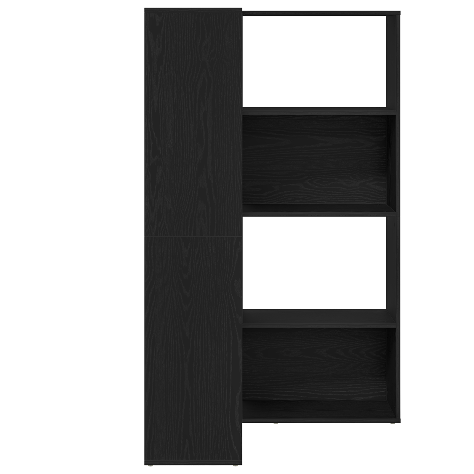 vidaXL Dulap pentru cărți Stejar negru 140 x 30 x 140 cm Lemn compozit