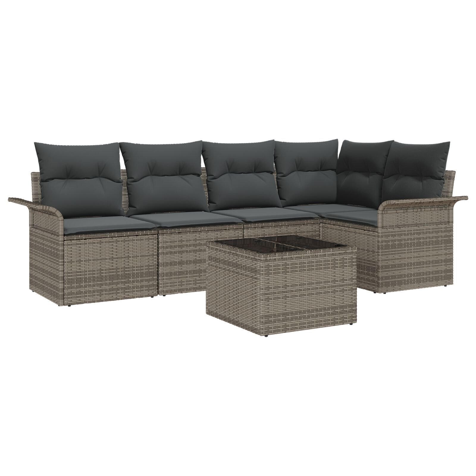 vidaXL Set de canapele pentru grădină 6 pcs 242.5 x 132.5 x 85 cm