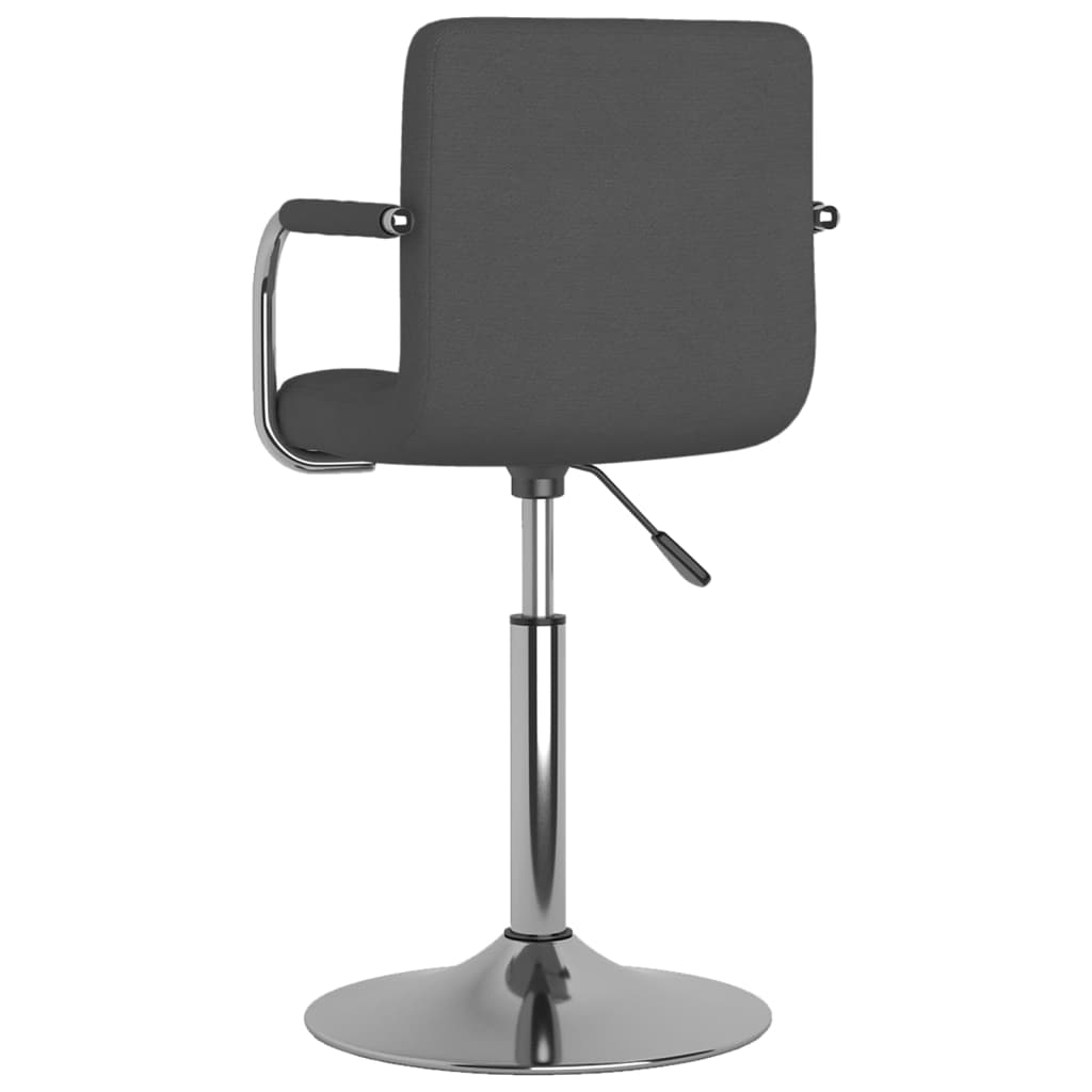 vidaXL Scaun de bar, gri închis, material textil vidaXL Scaun de bar, gri închis, material textil