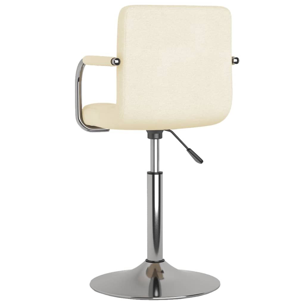vidaXL Scaun de bar, crem, material textil vidaXL Scaun de bar, crem, material textil