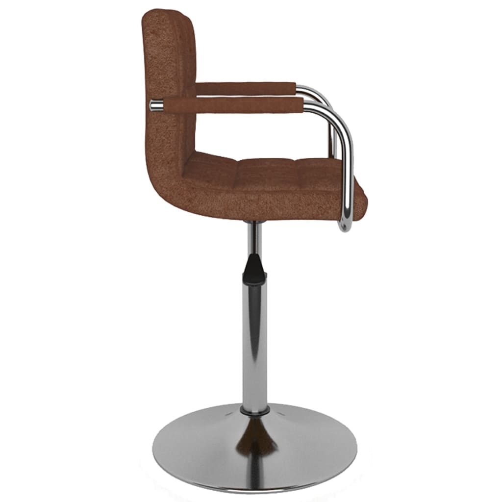 vidaXL Scaun de bar, maro, material textil vidaXL Scaun de bar, maro, material textil