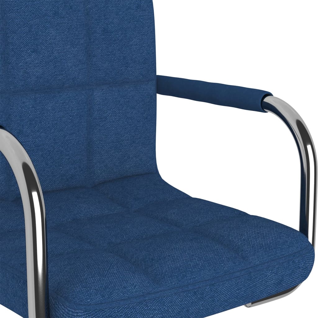 vidaXL Scaun de bar, albastru, material textil vidaXL Scaun de bar, albastru, material textil