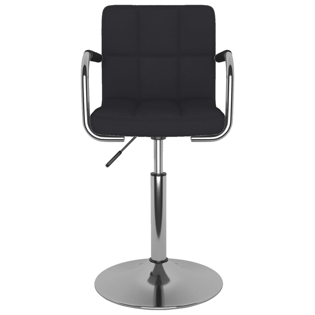 vidaXL Scaun de bar, negru, material textil vidaXL Scaun de bar, negru, material textil