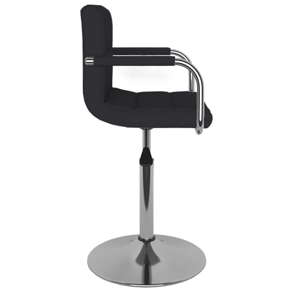 vidaXL Scaun de bar, negru, material textil vidaXL Scaun de bar, negru, material textil