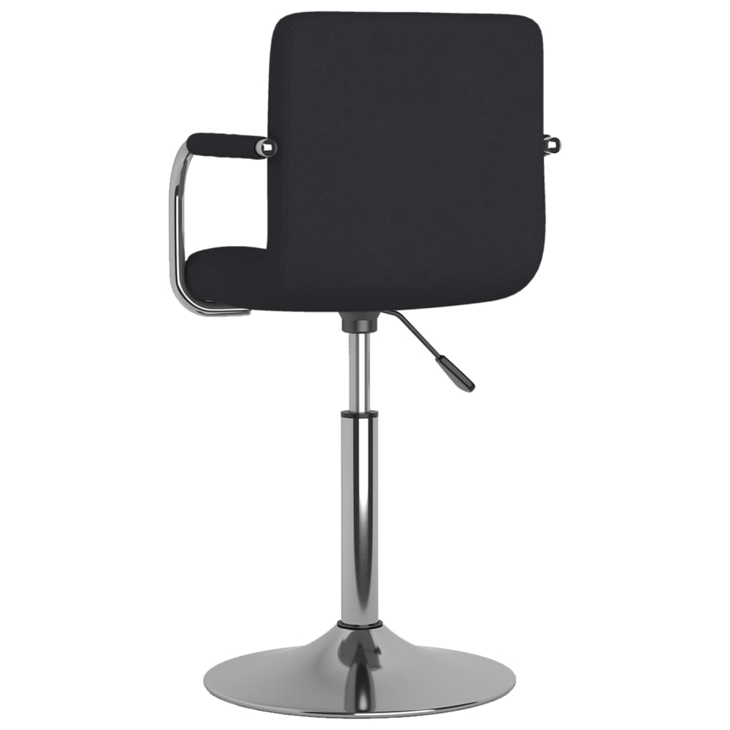 vidaXL Scaun de bar, negru, material textil vidaXL Scaun de bar, negru, material textil
