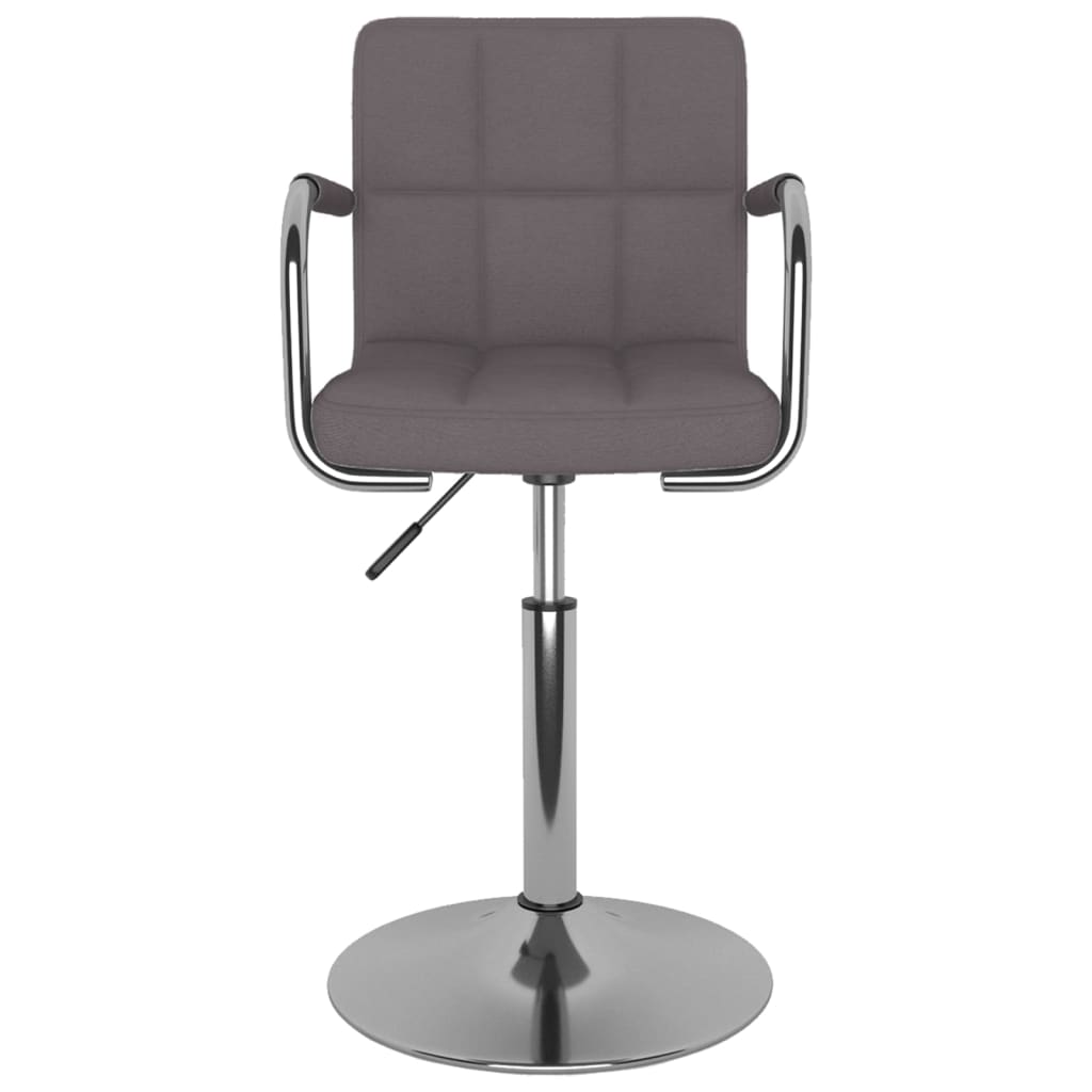 vidaXL Scaun de bar, gri taupe, material textil vidaXL Scaun de bar, gri taupe, material textil