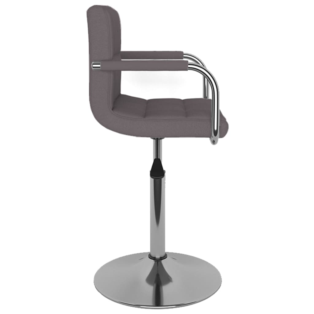 vidaXL Scaun de bar, gri taupe, material textil vidaXL Scaun de bar, gri taupe, material textil
