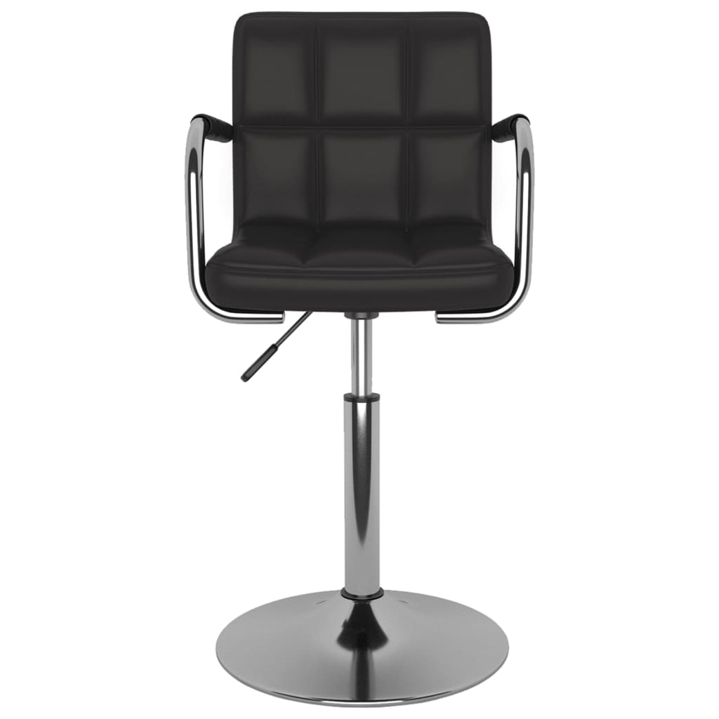 vidaXL Scaun de bar, negru, piele ecologică vidaXL Scaun de bar, negru, piele ecologică