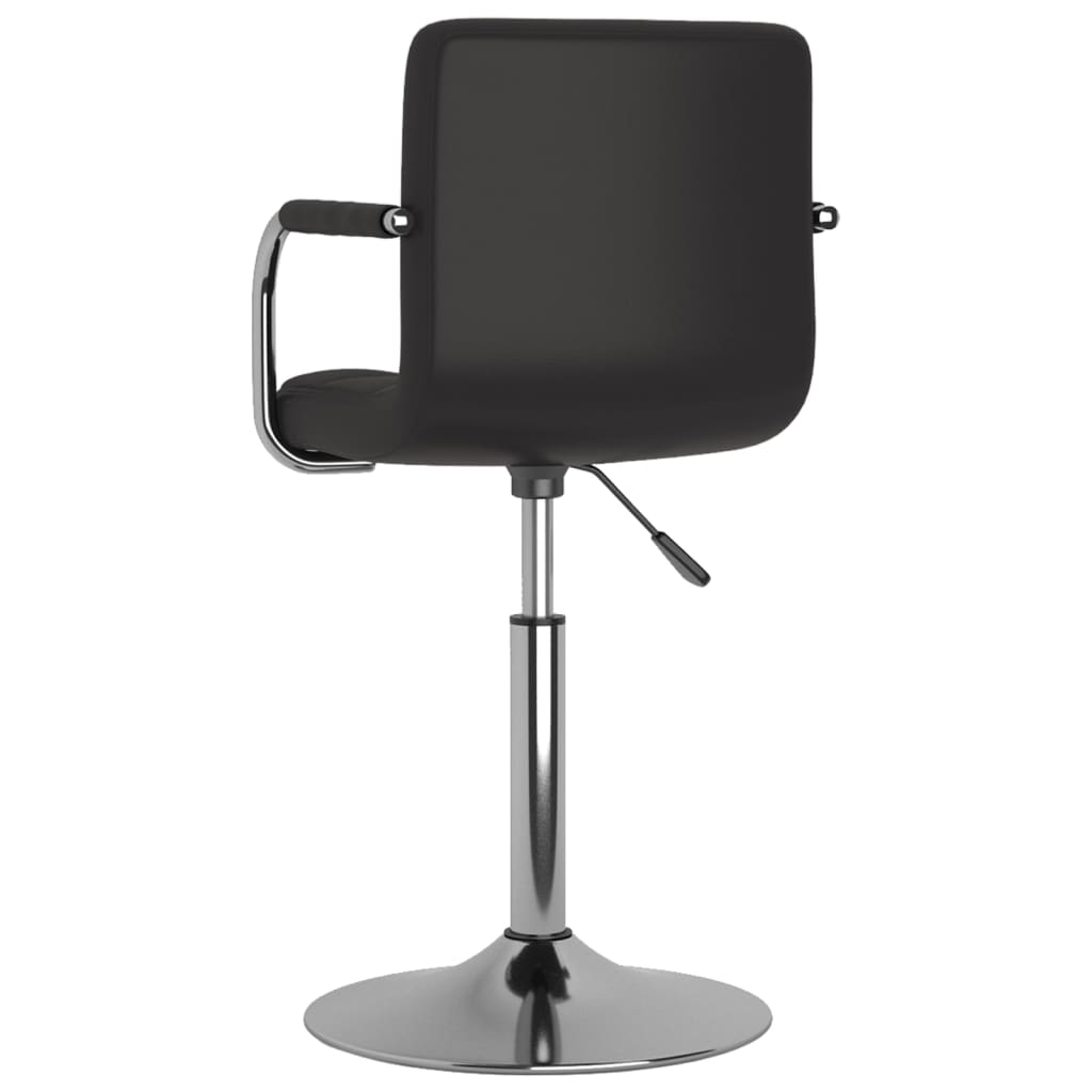 vidaXL Scaun de bar, negru, piele ecologică vidaXL Scaun de bar, negru, piele ecologică