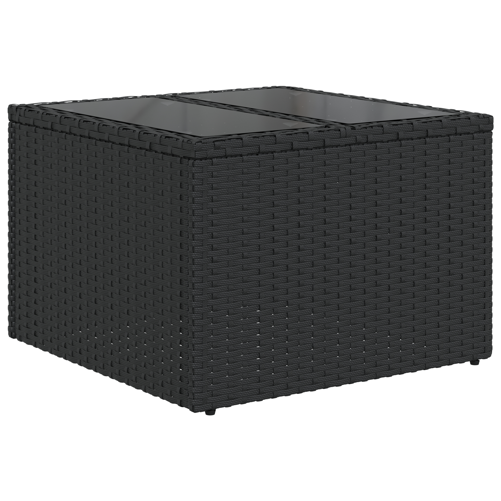 vidaXL Set sofa grădină de 8 piese cu perne negru ratan polimer