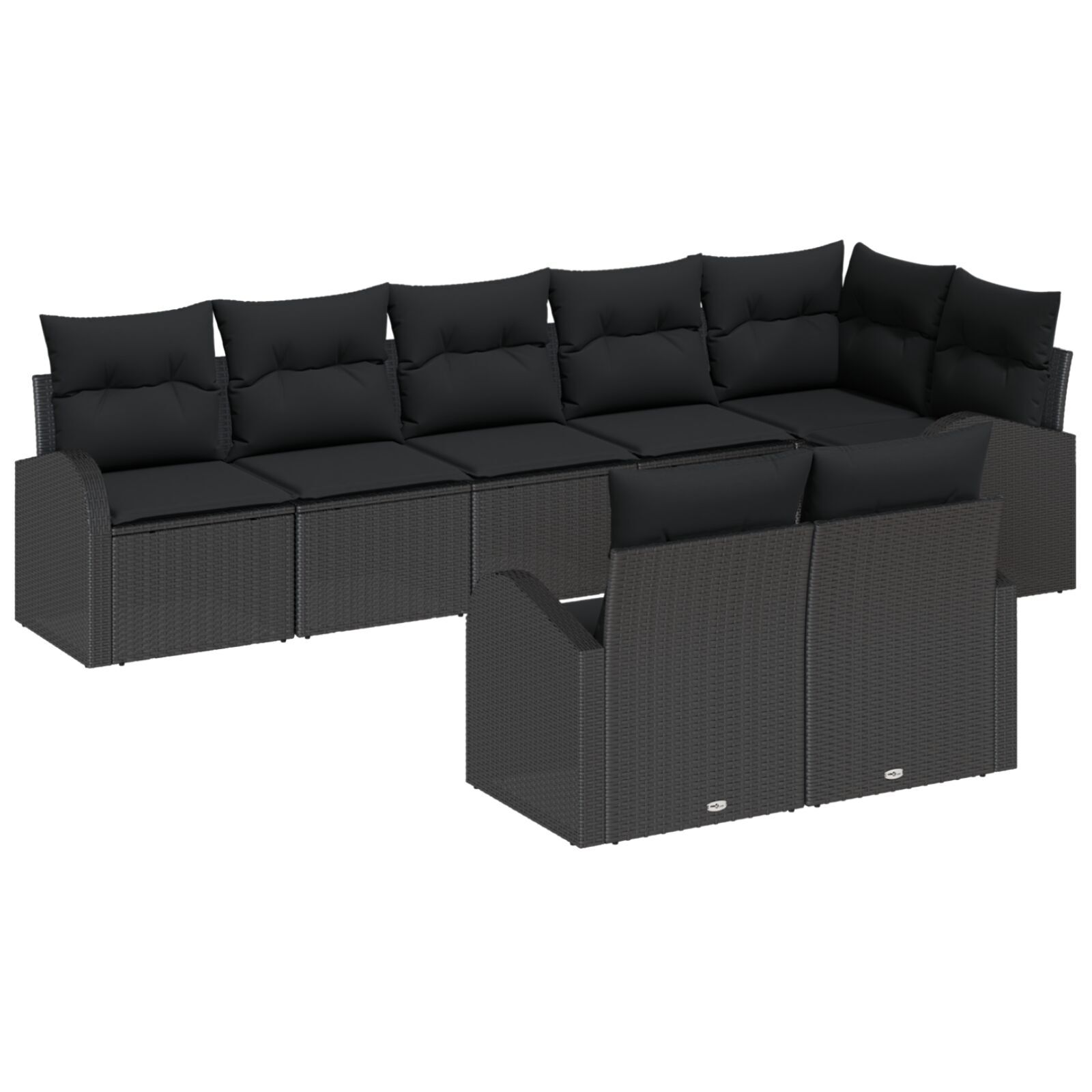 vidaXL Set de canapele pentru grădină cu pernă 8 pcs 289 x 124 x 85 cm vidaXL Set de canapele pentru grădină cu pernă 8 pcs 289 x 124 x 85 cm