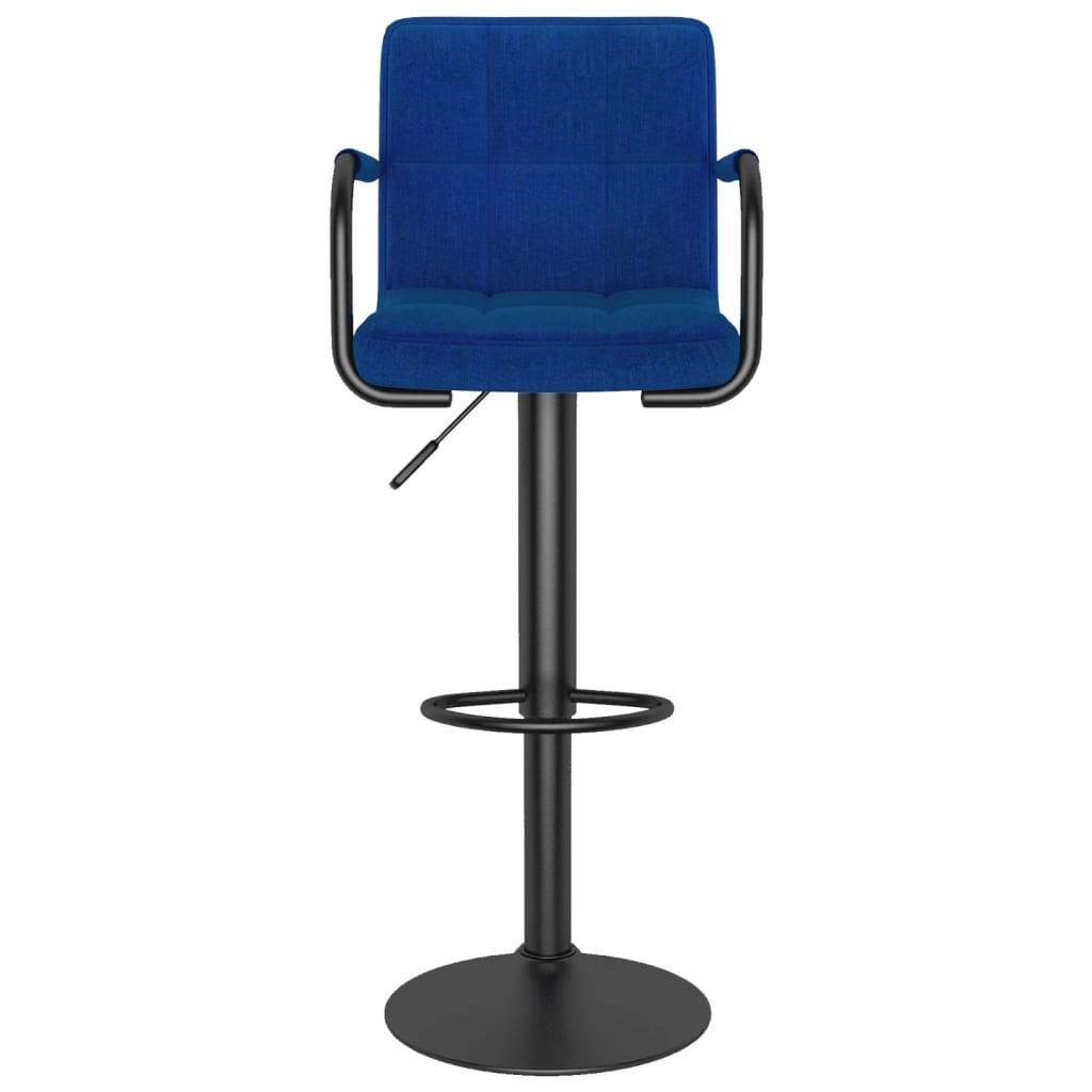 vidaXL Scaun de bar, albastru, material textil vidaXL Scaun de bar, albastru, material textil